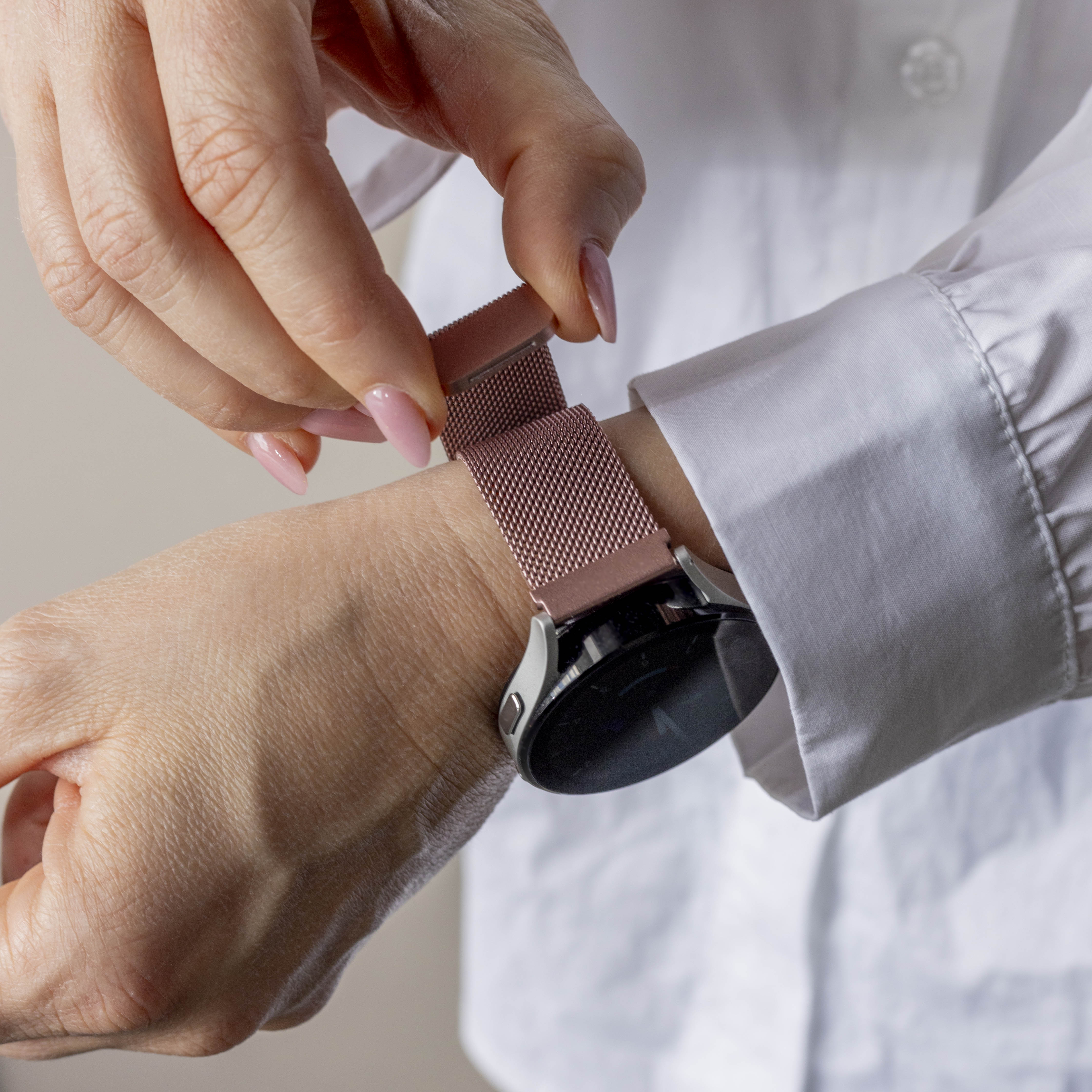 Polar Unite Milanese-Armband (Rosa)