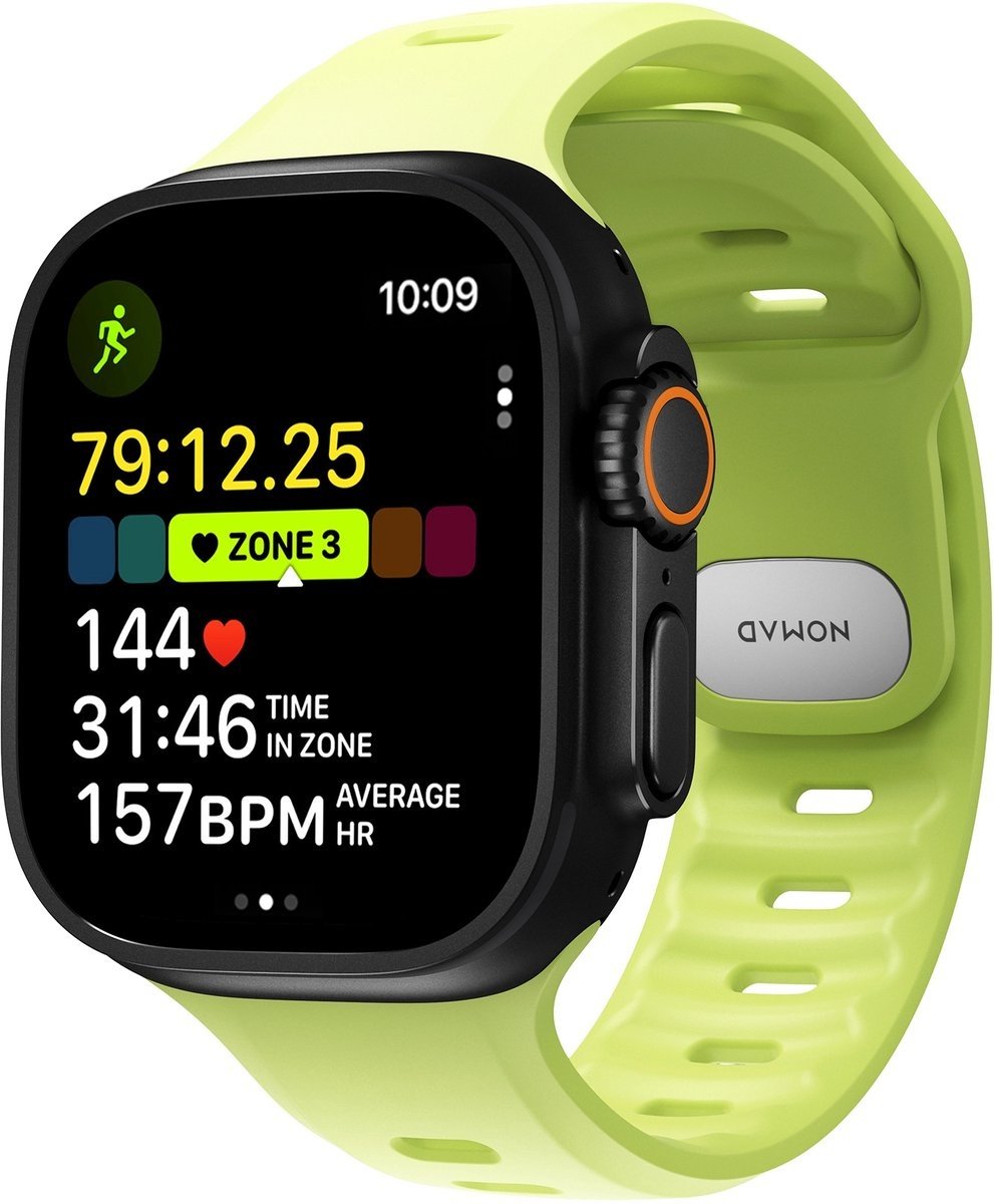 Nomad Apple Watch Silicone Tempo Strap (Lime)