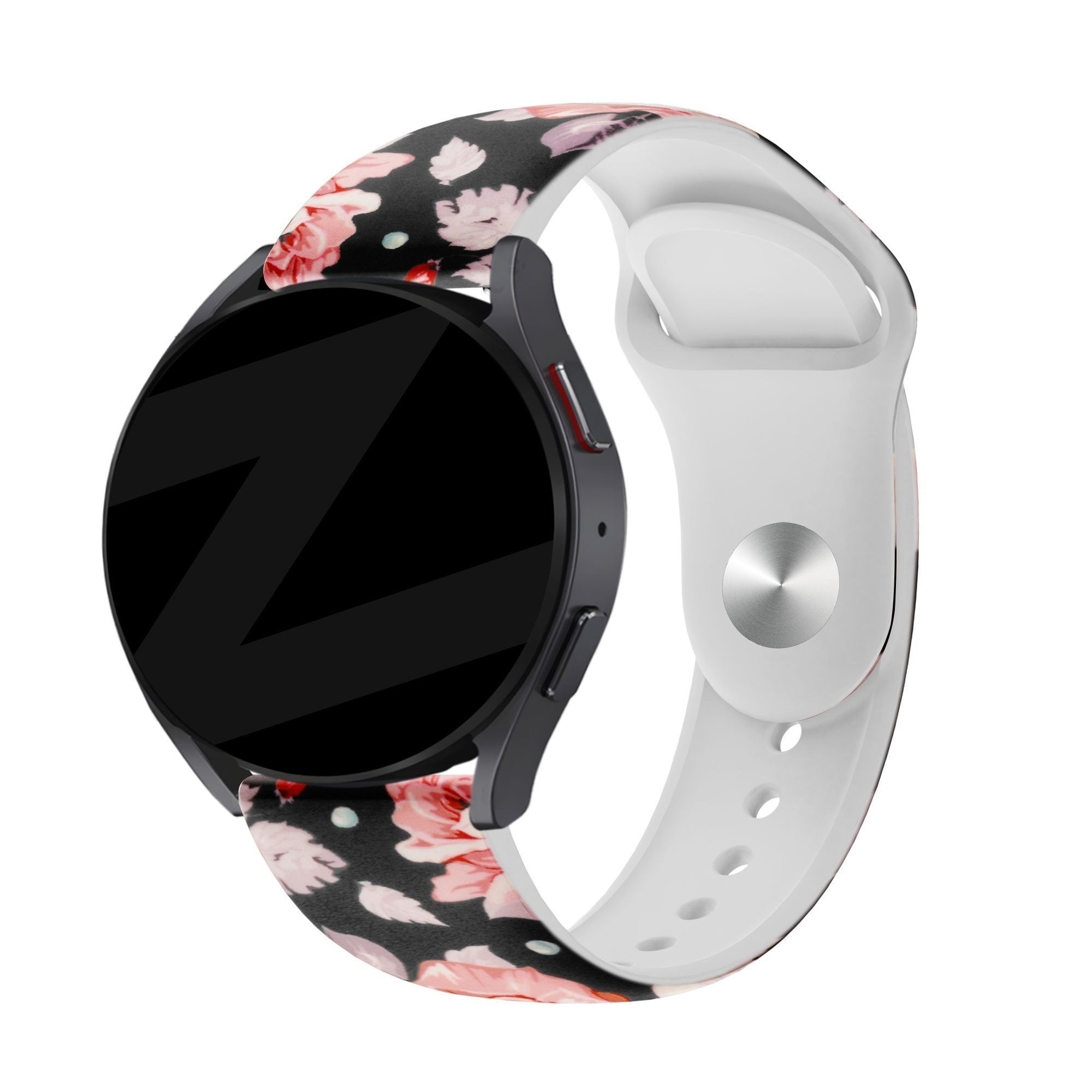 Bandz Amazfit Active 3 Premium Patterned Strap ('Flower')