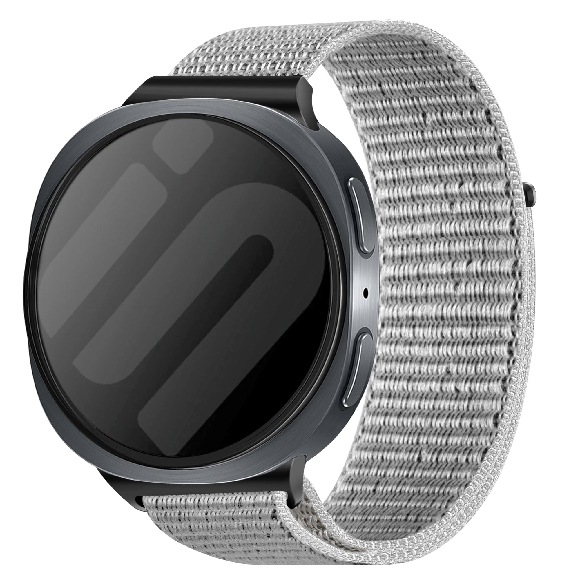 Samsung Galaxy Watch 8 - 44mm Nylonarmband (Muschelweiß)