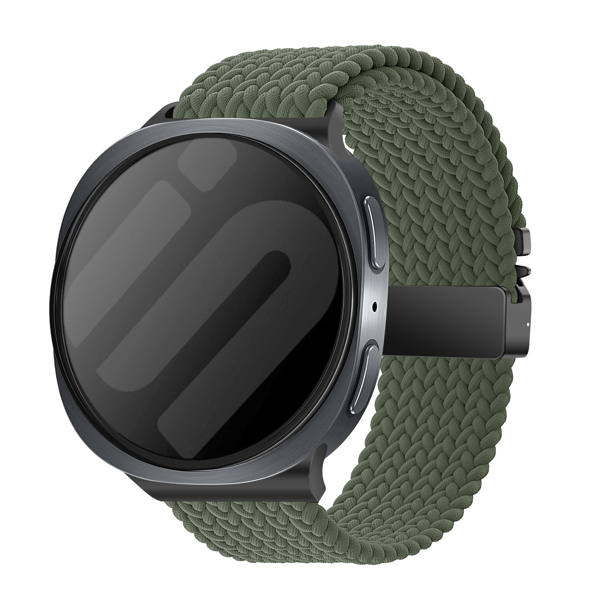 Samsung Galaxy Watch 8 Classic Geflochtenes Armband mit P-Schnalle (Grün)