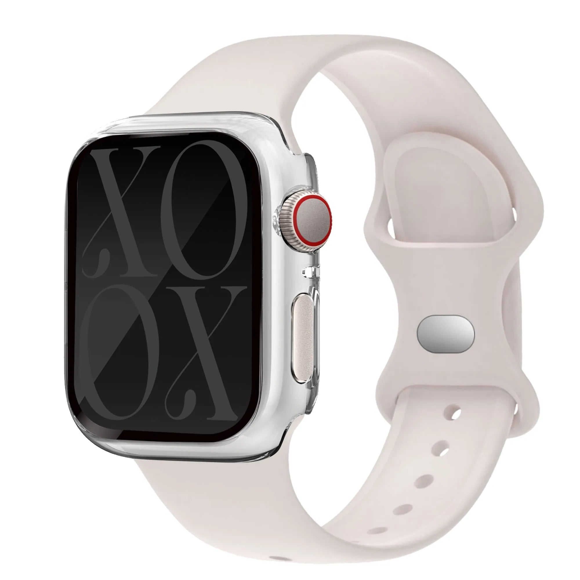 xoxo Wildhearts Apple Watch case - transparant