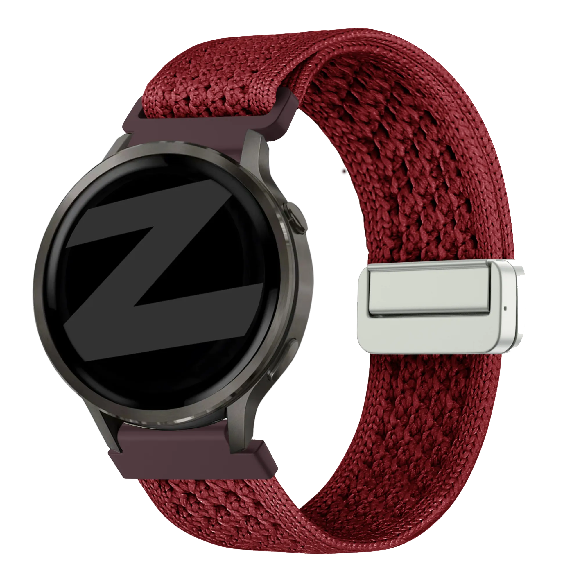 Bandz Garmin Approach J1 vintage nylon band (wijnrood)