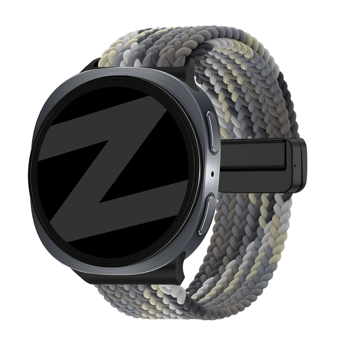 Bandz Correa trenzada magnética Samsung Galaxy Watch 8 - 40mm (mandala negro)