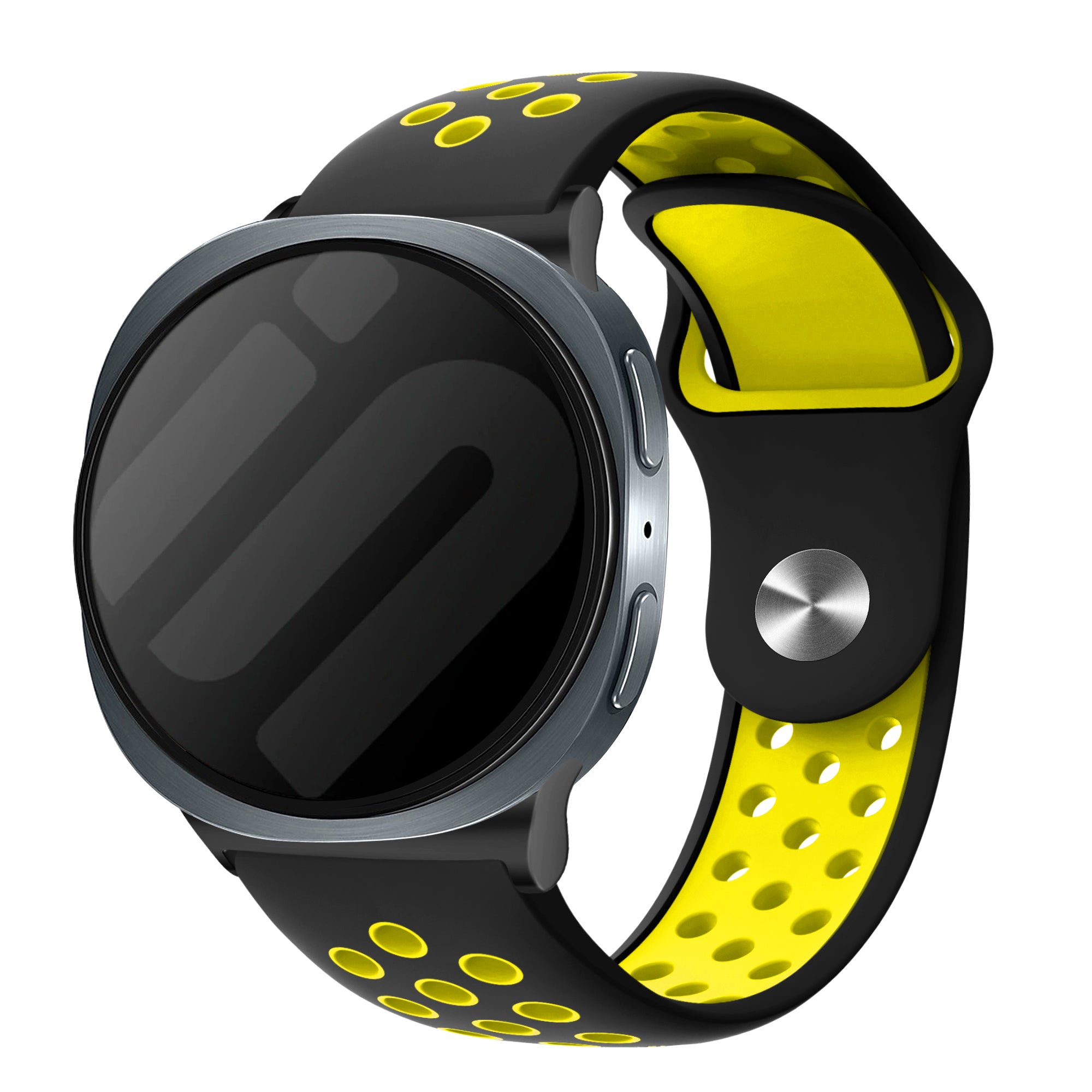 Samsung Galaxy Watch 8 - 44mm Sport Strap (Black/Yellow)