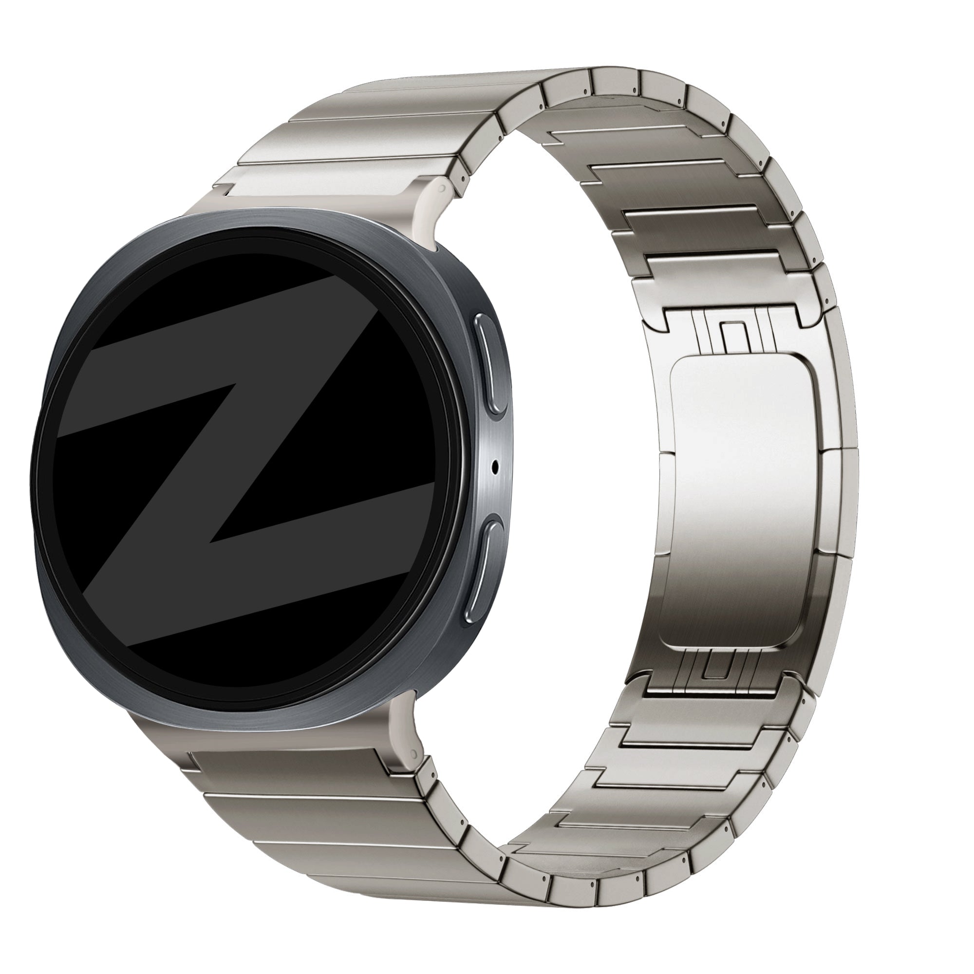 Bandz Samsung Galaxy Watch 8 - 44mm Titanium Strap 'One Bead' (Titanium)