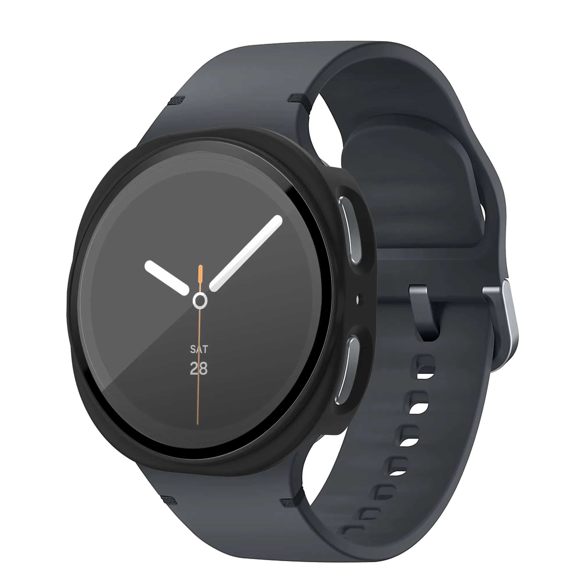 Bandz Samsung Galaxy Watch 8 - 40mm PC hoesje met glas (zwart)