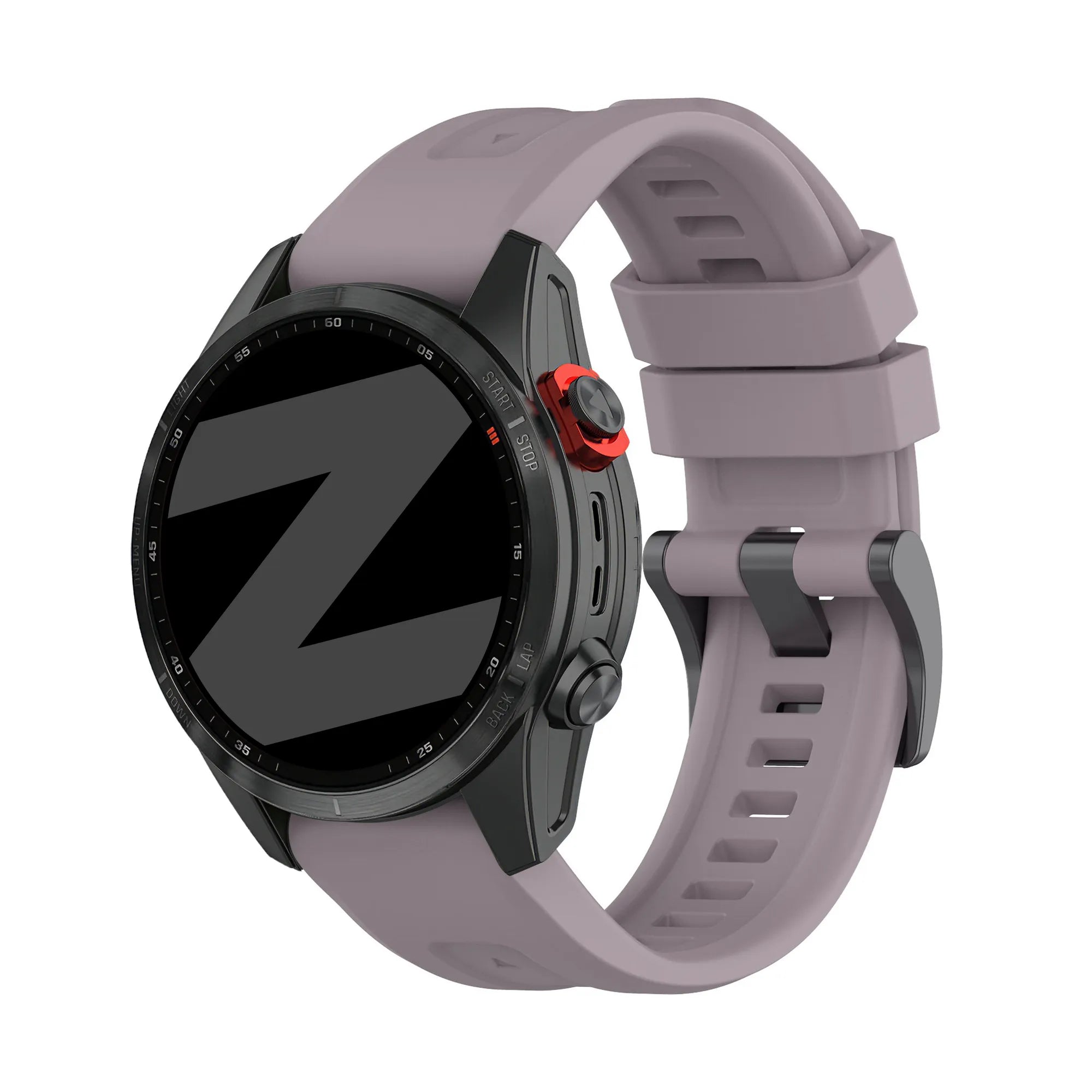 Bandz Garmin Fenix 5s / 6s Silicone Strap 'Classic' (Lavender Grey)