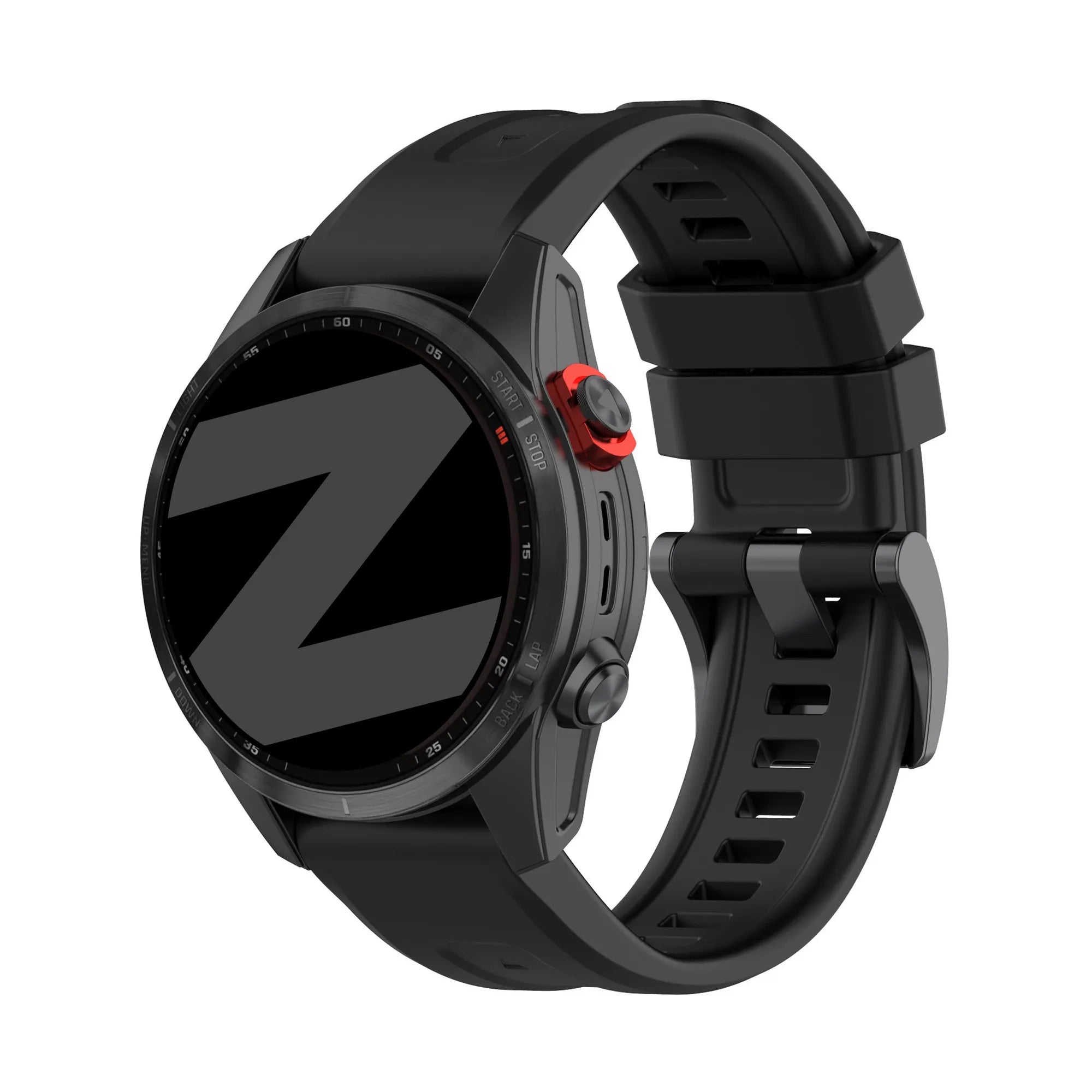 Bandz Bracelet silicone 'Classic' Garmin Fenix 5x / 6x (noir)