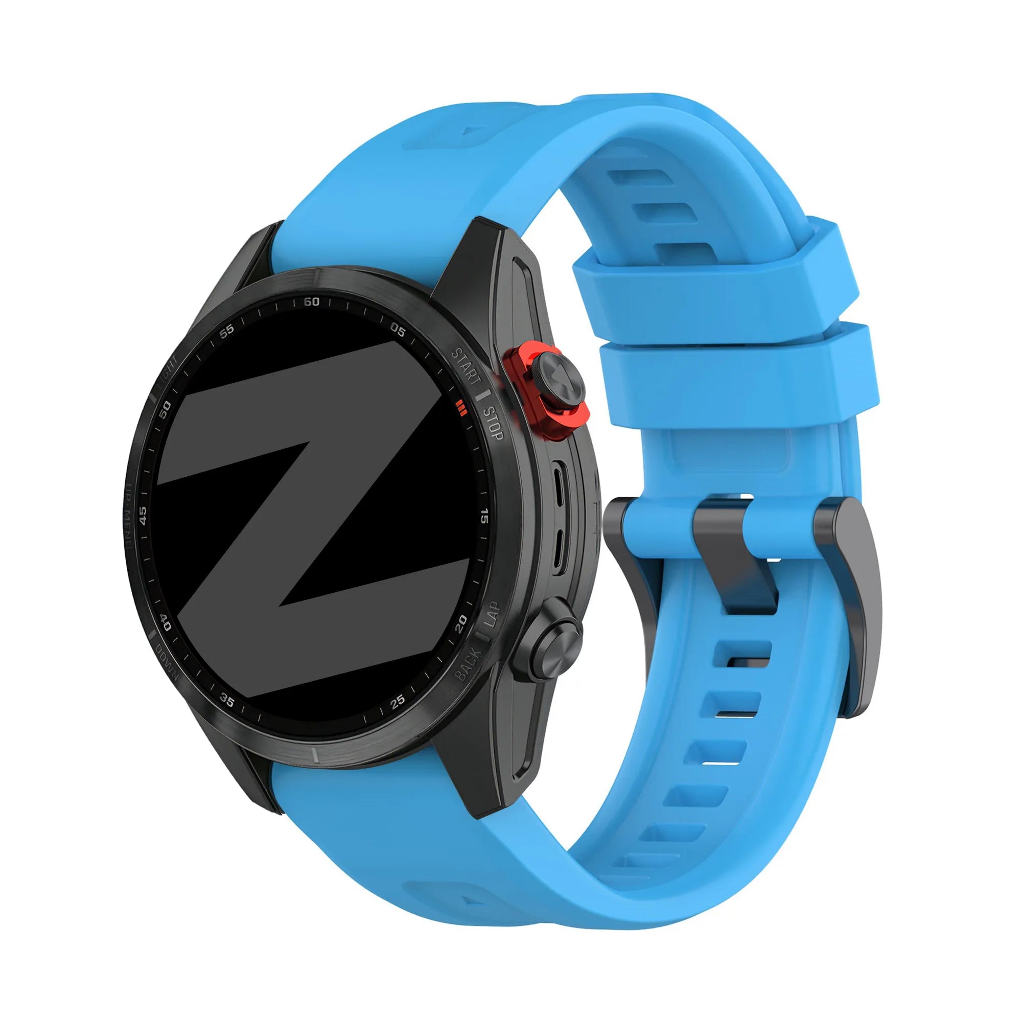 Bandz Bracelet silicone 'Classic' Garmin Descent Mk1 (bleu ciel)