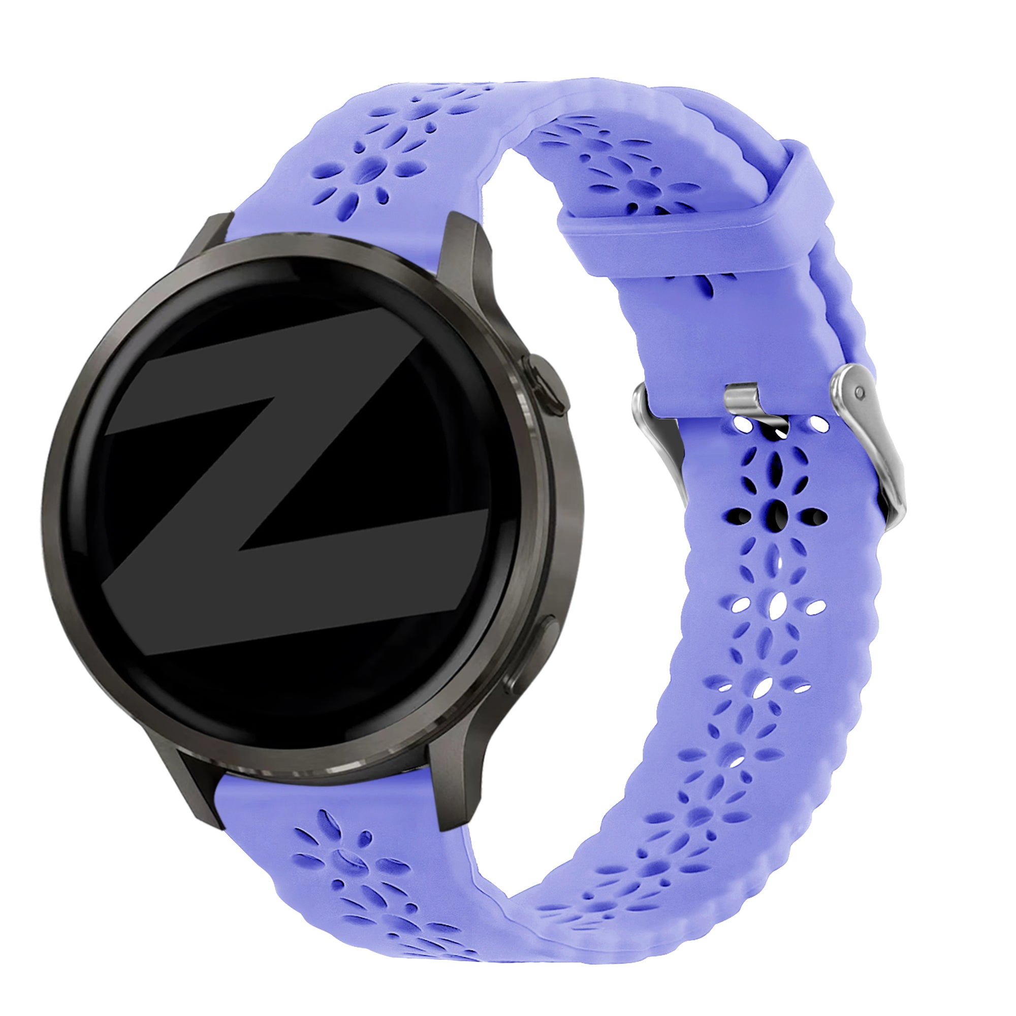 Bandz Garmin Vivoactive 5 Silicone Strap 'Lace' (Light Purple)