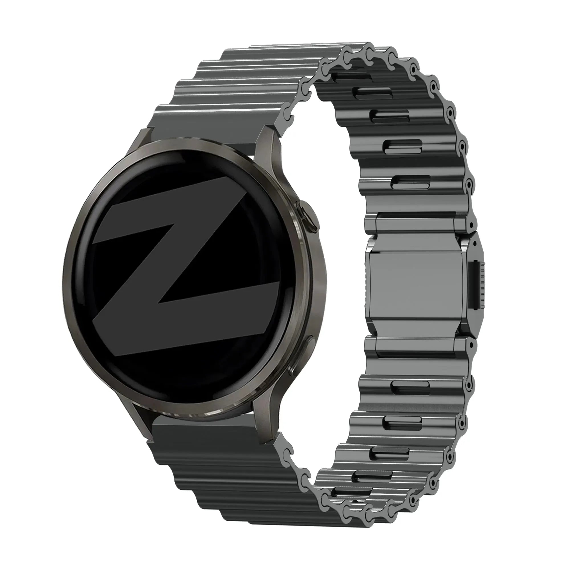 Bandz Polar Grit X2 Pro Premium Steel Strap 'Ocean' (Titanium Grey)