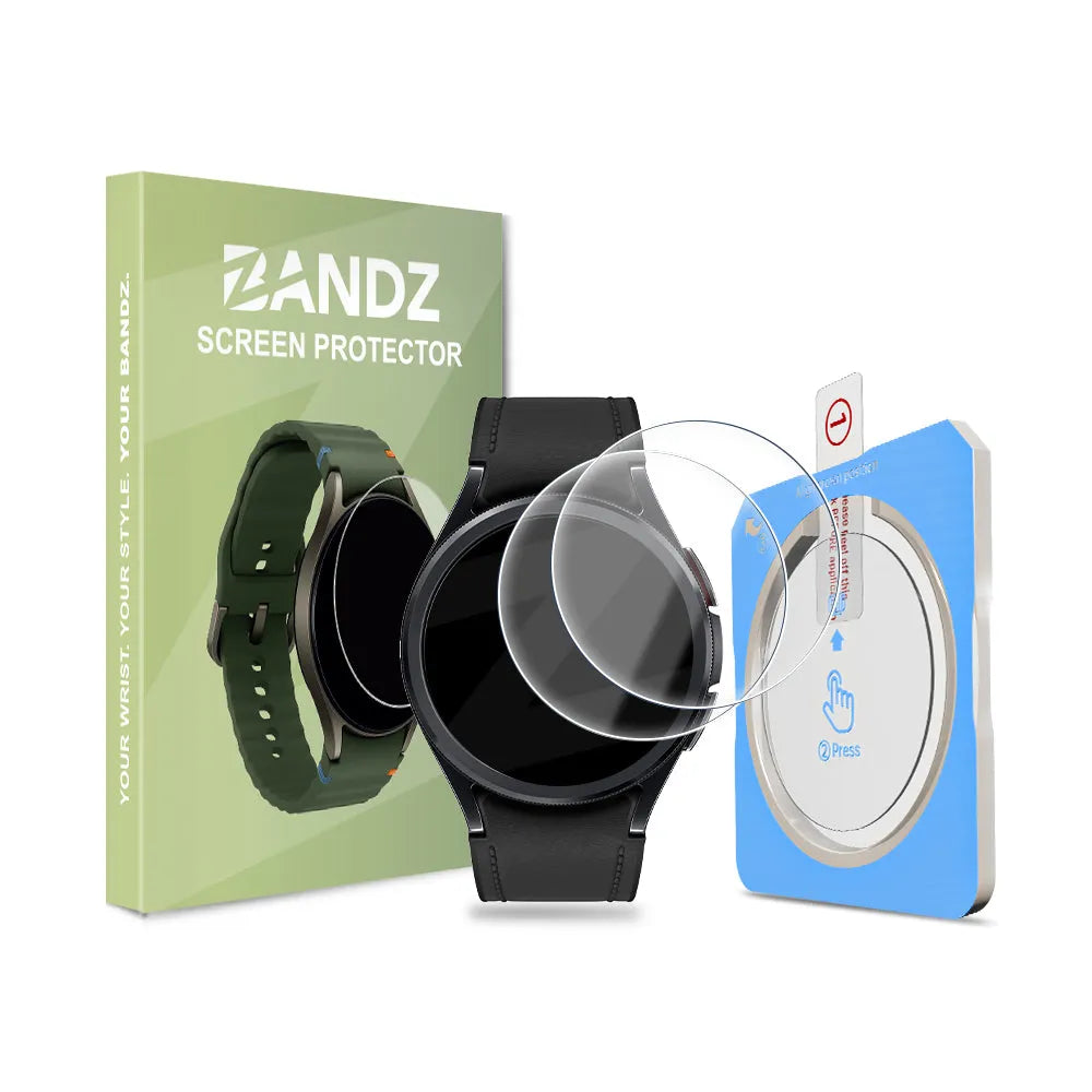 Bandz Samsung Galaxy Watch 6 Classic - 43mm screenprotector met One-Click tool