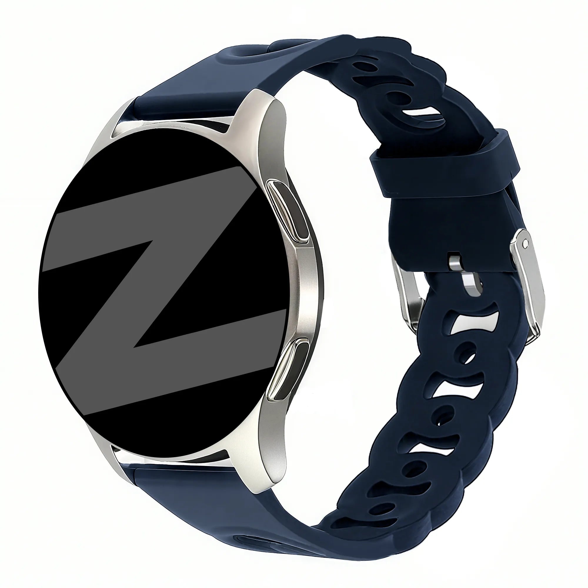 Bandz Xiaomi Amazfit GTS Silikonarmband 'Chains' (Dunkelblau)