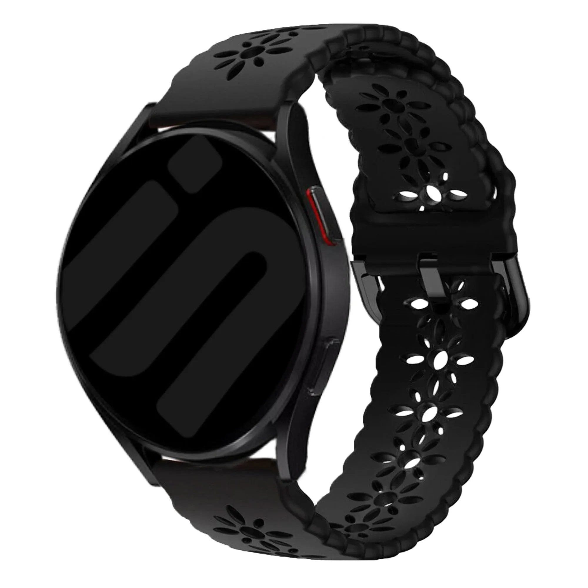 Amazfit GTS 4 Patterned Silicone Strap (Black)