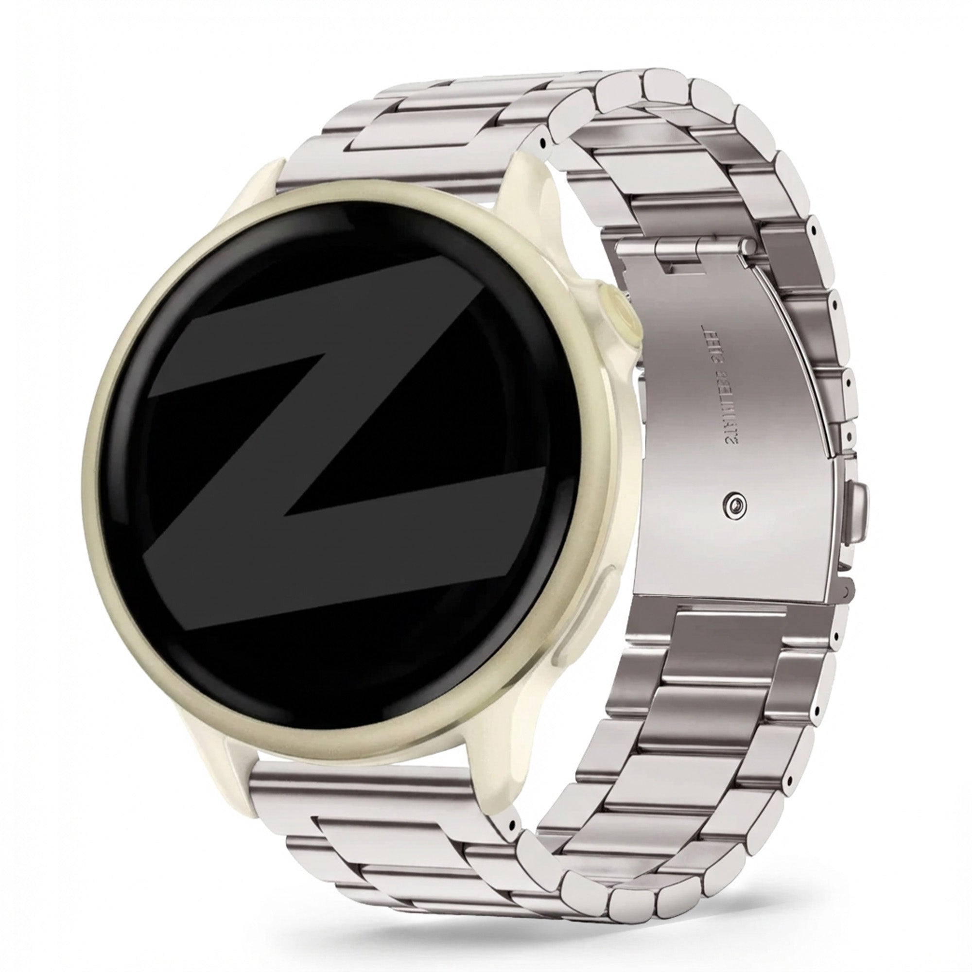 Bandz Garmin Vivoactive 6 stalen band 'Classic' (sterrenlicht)