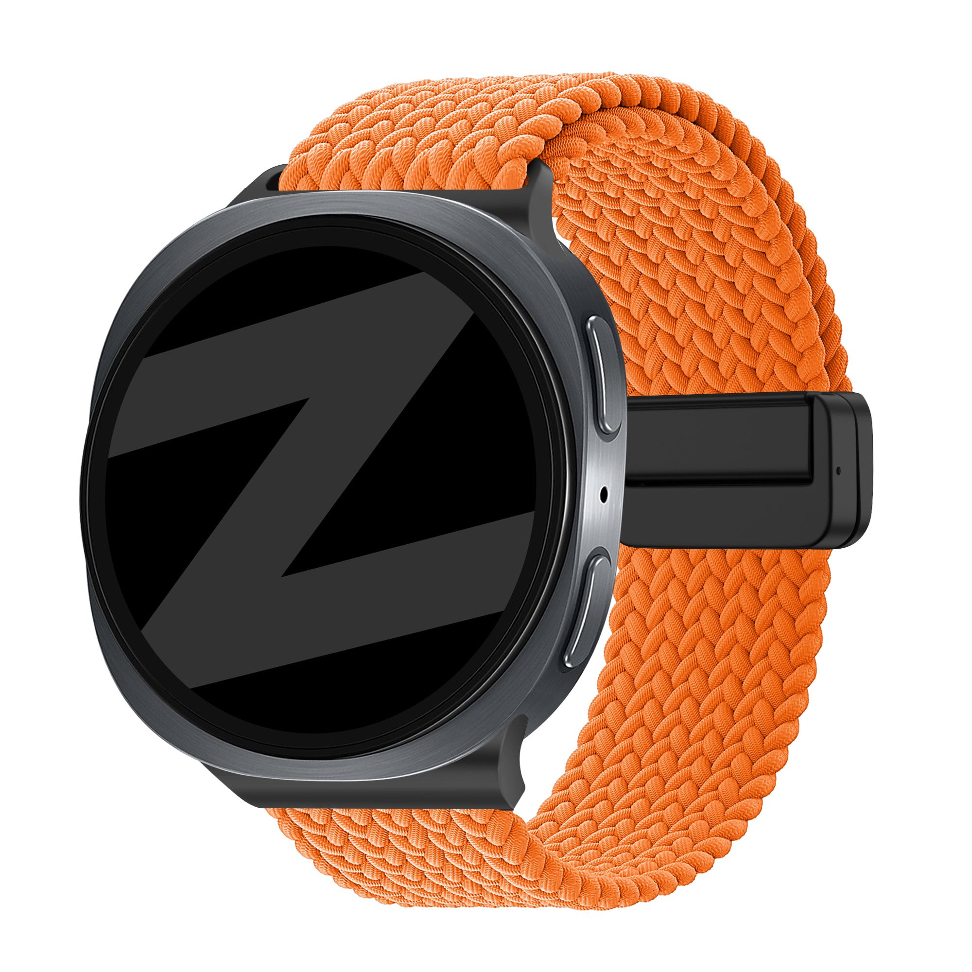 Bandz Samsung Galaxy Watch 8 - 40mm Magnetisches Geflochtenes Armband (Orange)