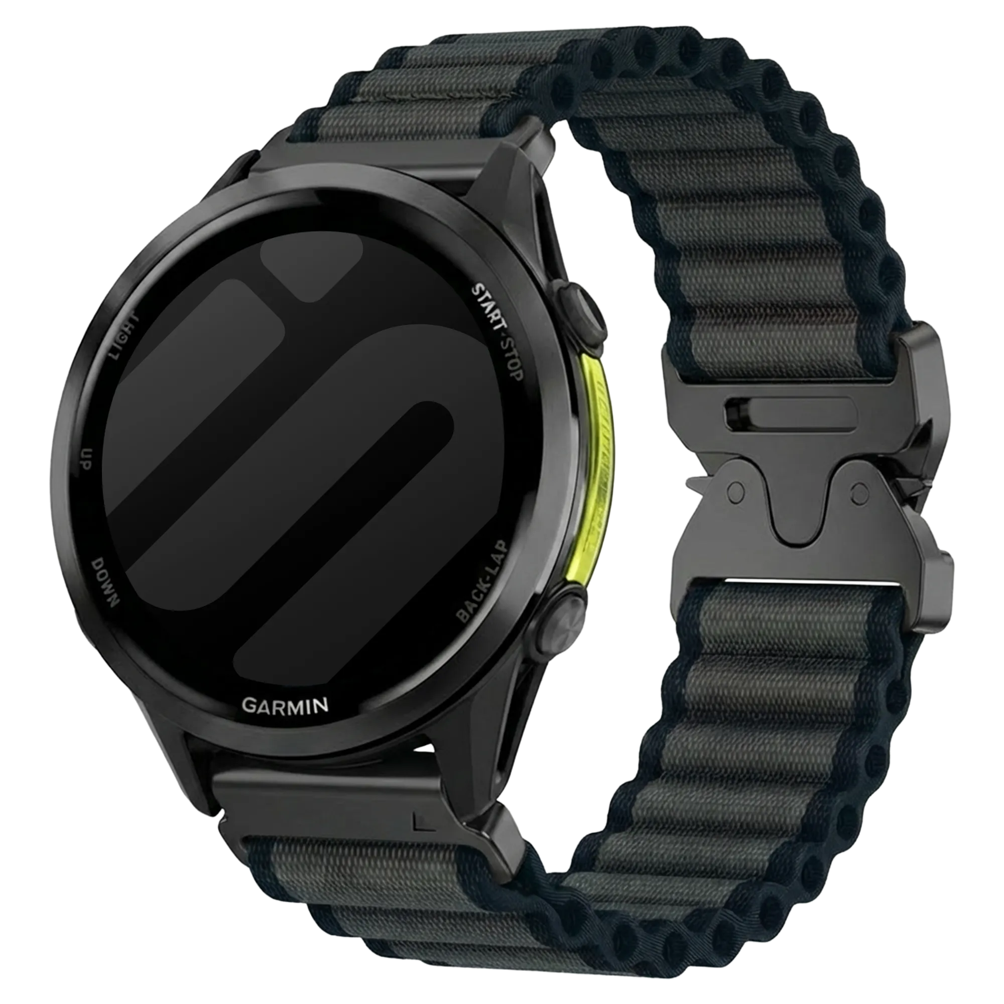 Garmin Forerunner 970 Outdoor Nylonarmband (Schwarz)