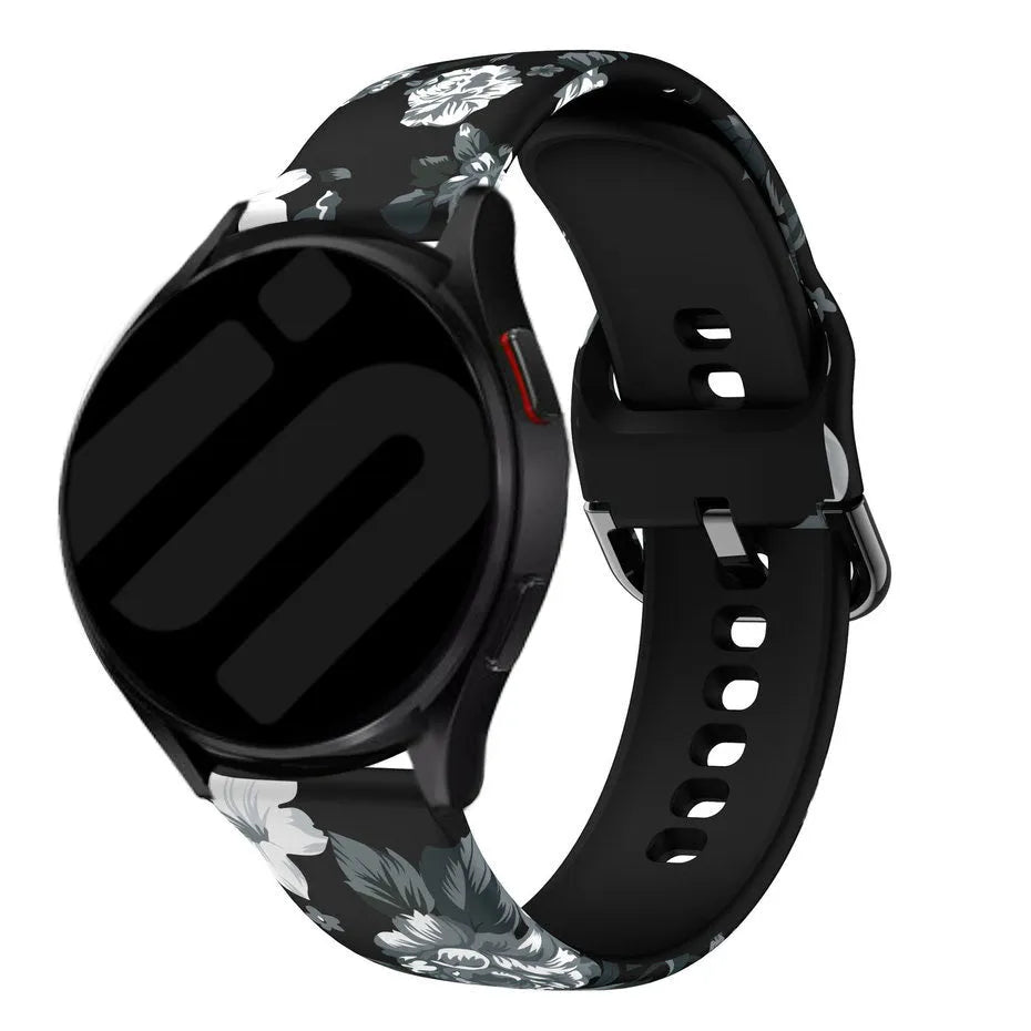 Grey Flower Amazfit Bip U (Pro) Strap