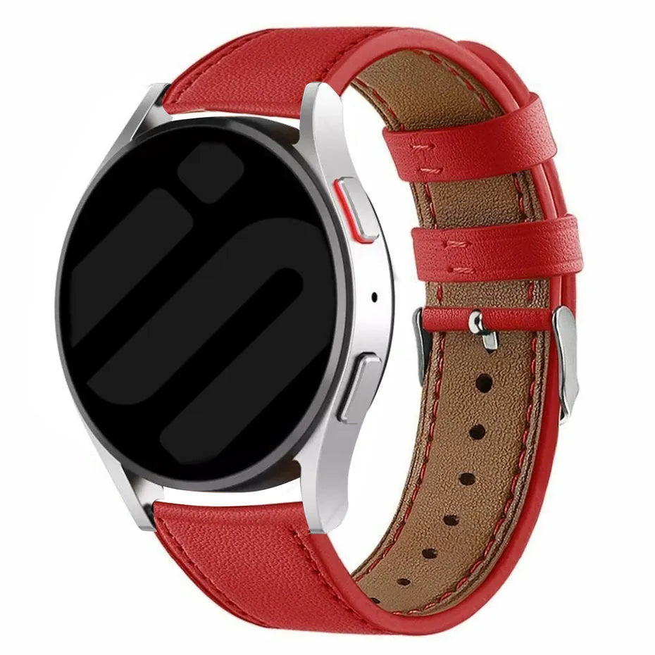 Amazfit GTS 4 Modern Leather Strap (Red)
