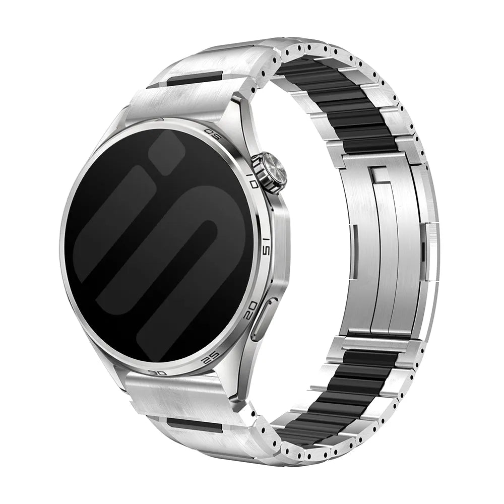 Polar Grit X Pro 'One Push' Steel Hybrid Strap (Titanium/Black)
