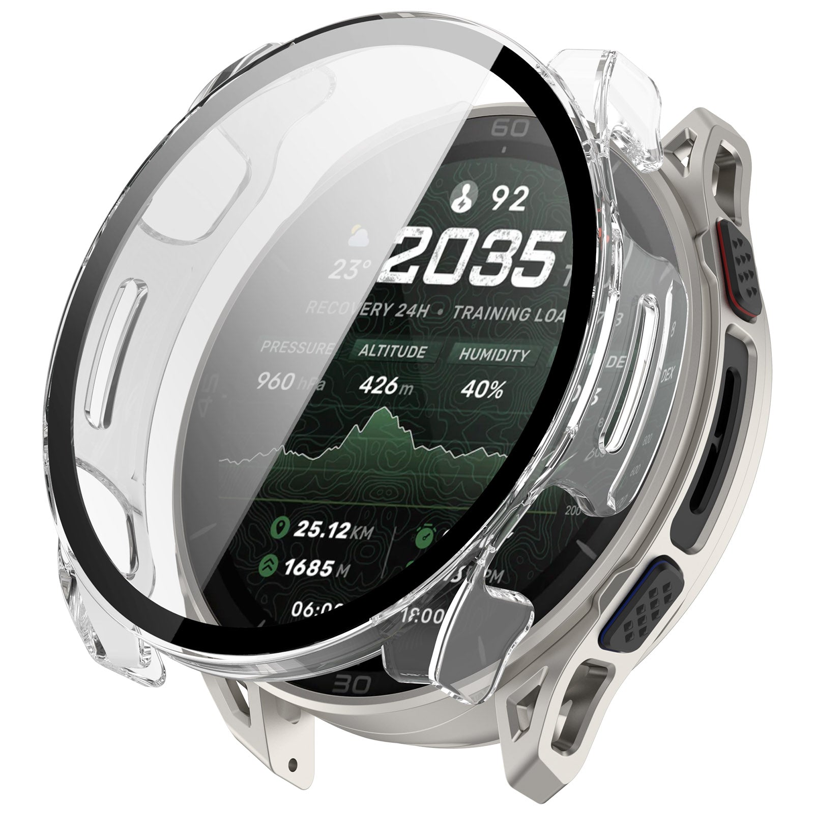 Amazfit Cheetah 2 Ultra PC-Hülle mit Glas (Transparent)
