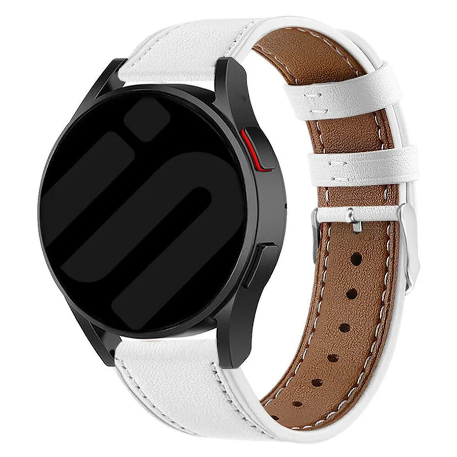 Coros Pace 3 Modernes Lederarmband (Weiß)