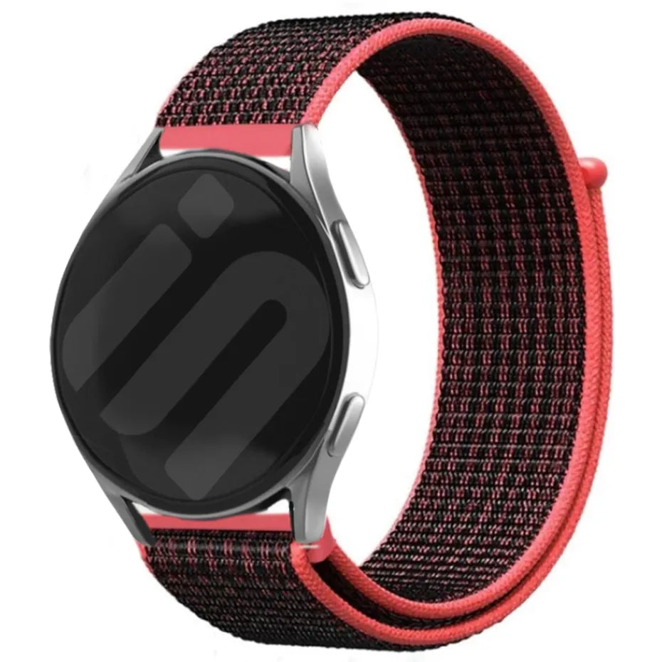 Bracelet nylon Coros Pace 2 (noir/corail)