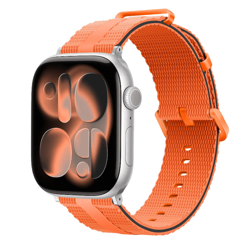 apple watch silicone band orange
