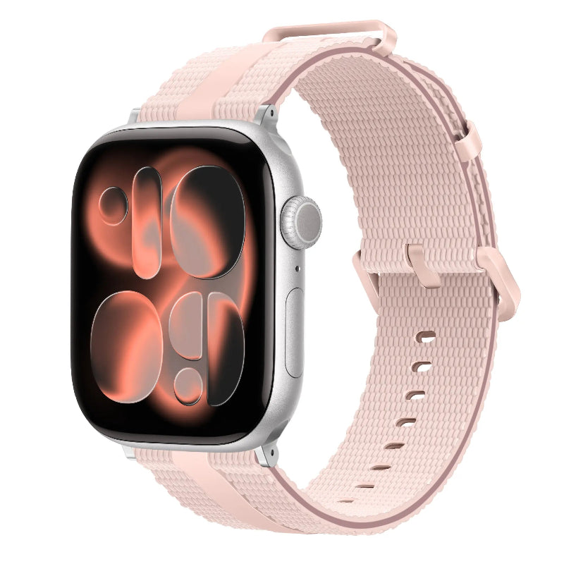 apple watch silicone band pink