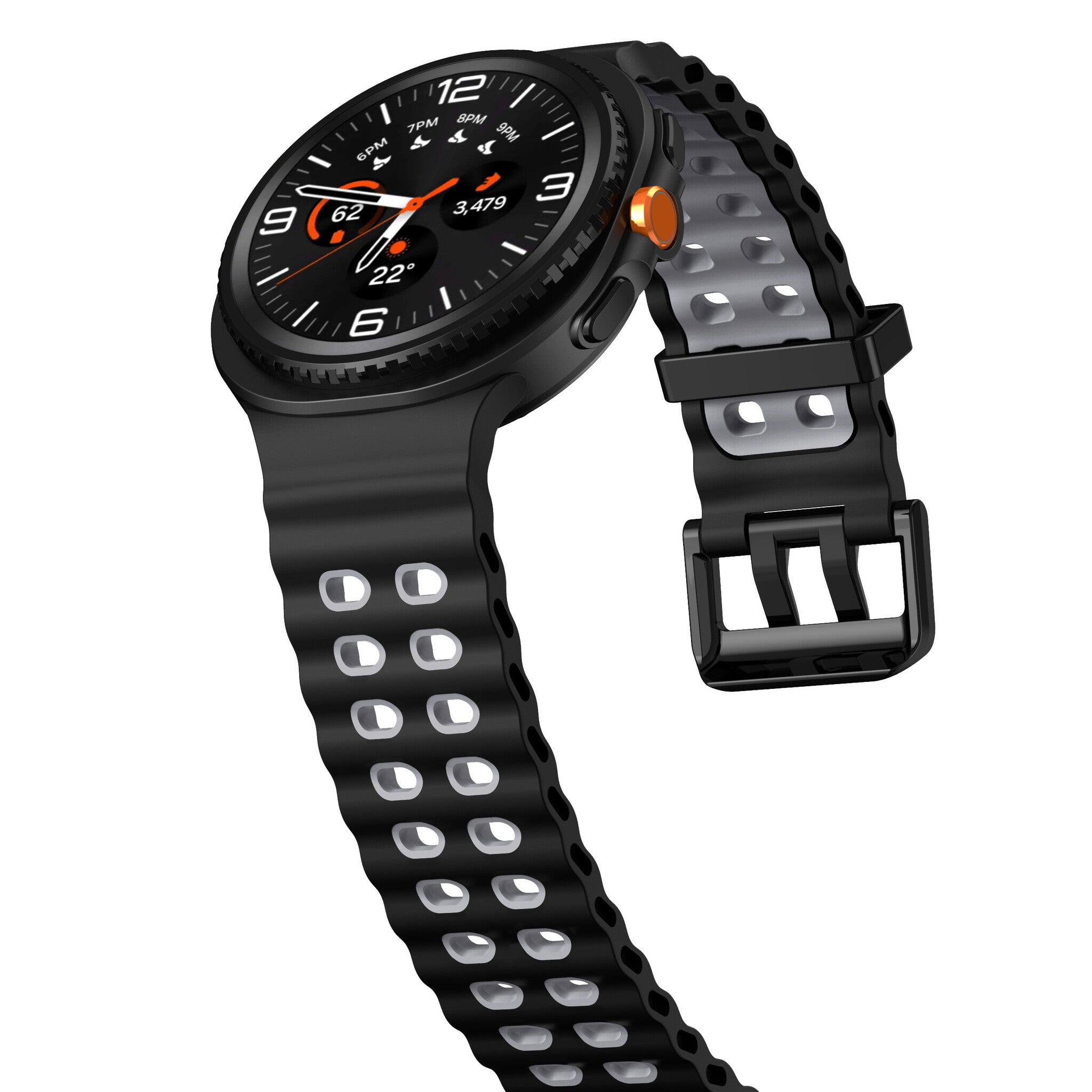 Samsung Galaxy Watch 9 - 40mm Ocean Strap (Black/Grey)