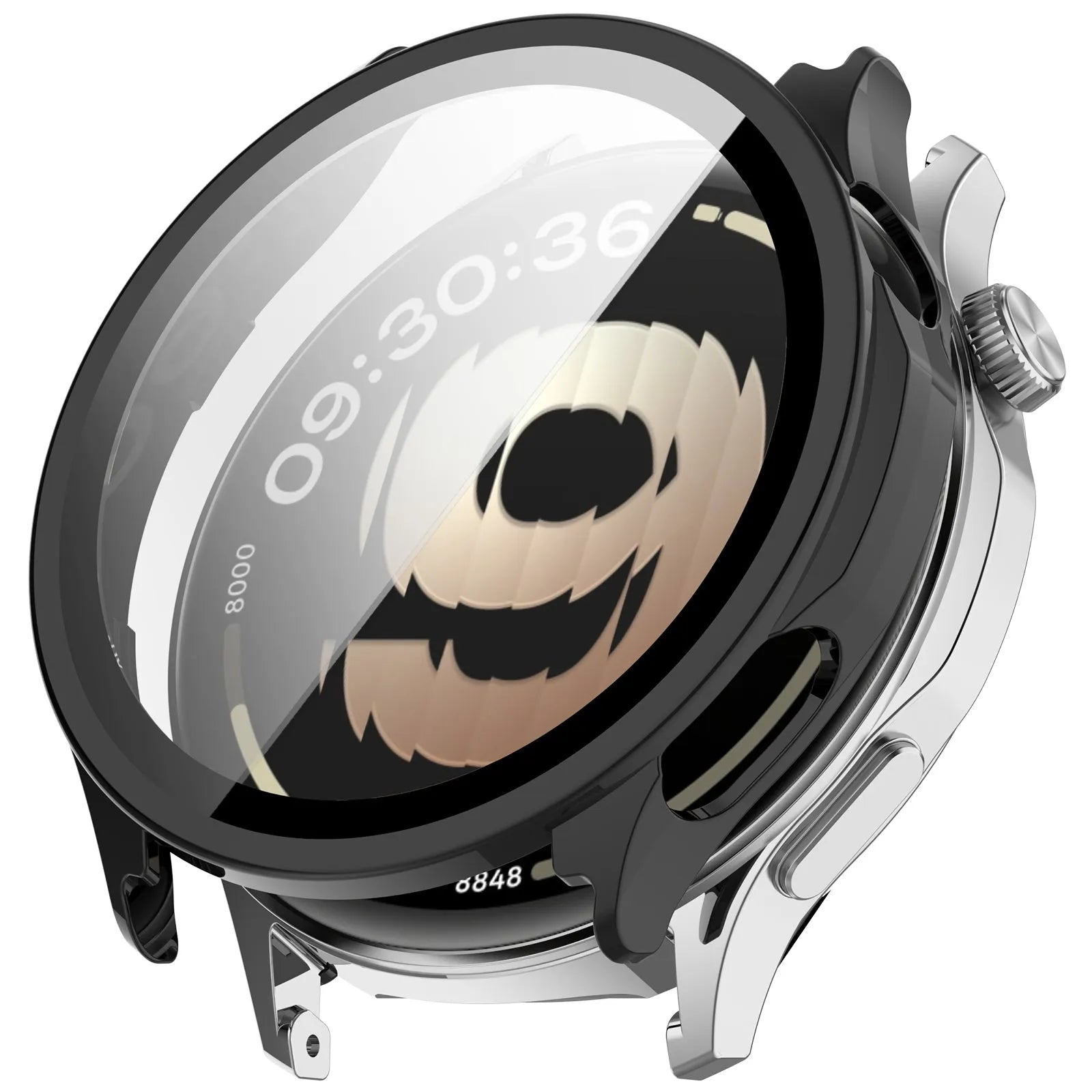 Oppo Watch S Hardcase mit Glas (Schwarz)