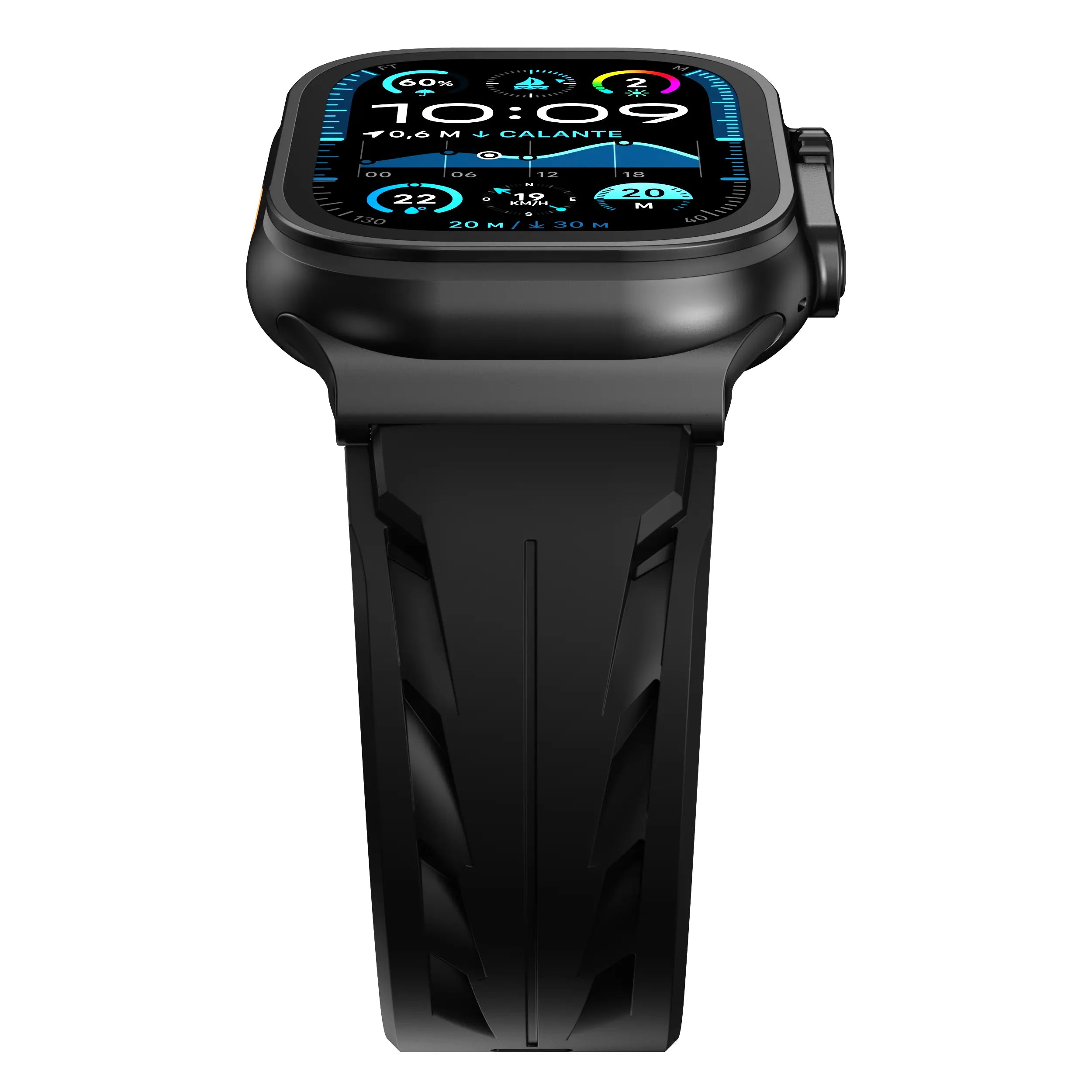 Correa silicona race Apple Watch (negro)