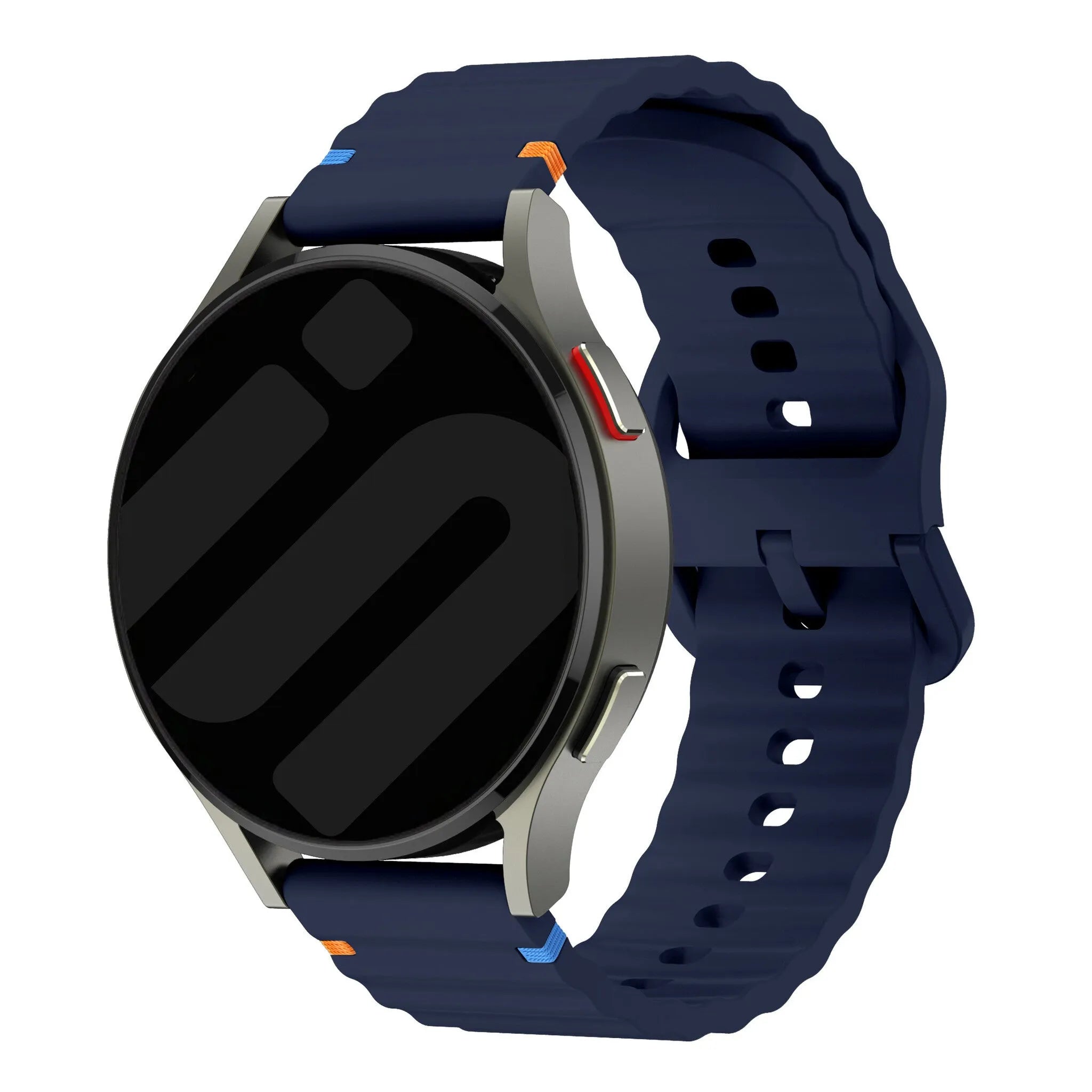 Amazfit Bip 6 Wave Silicone Strap (Dark Blue)