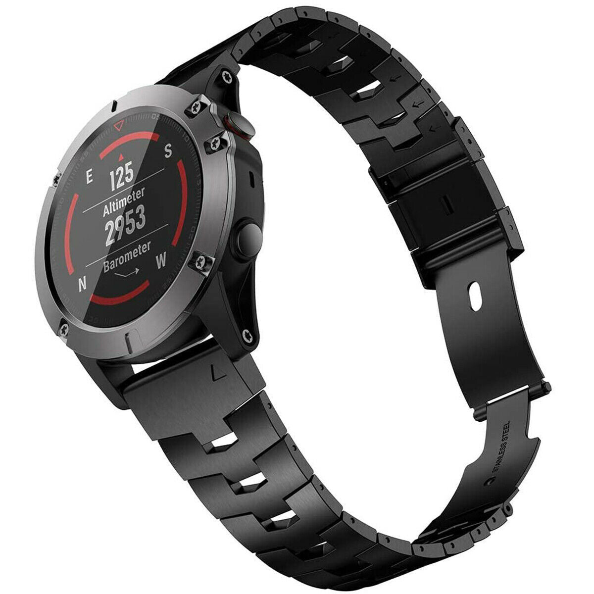 Garmin D2 Mach 1 Pro titanium bandje (zwart)