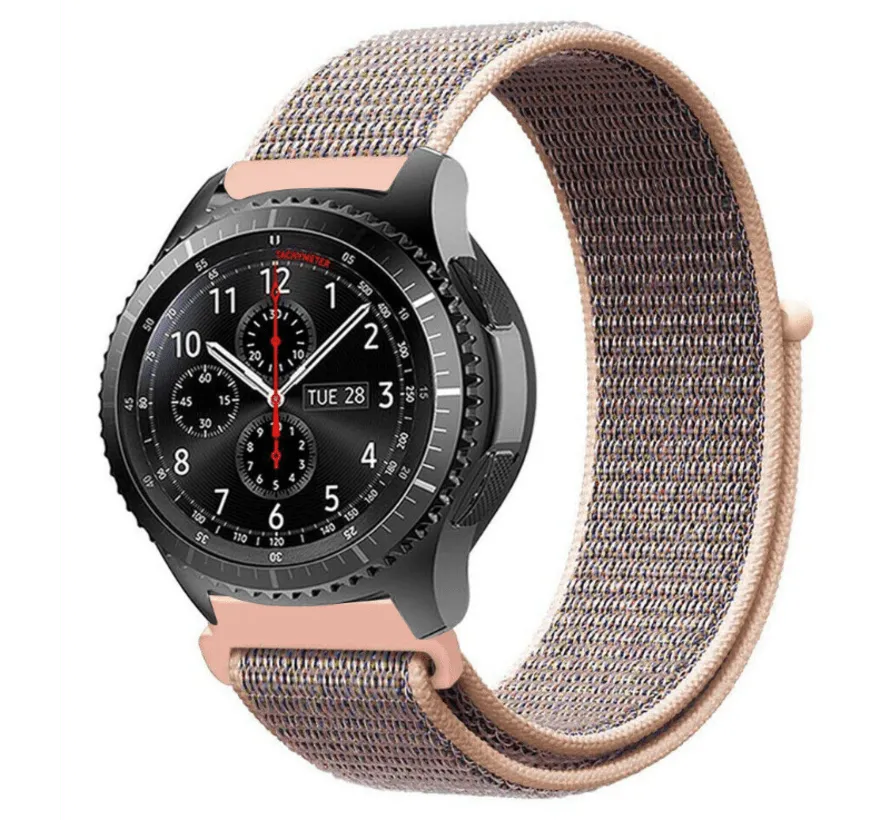 Nylon Strap, on a watch, 3/4 front view