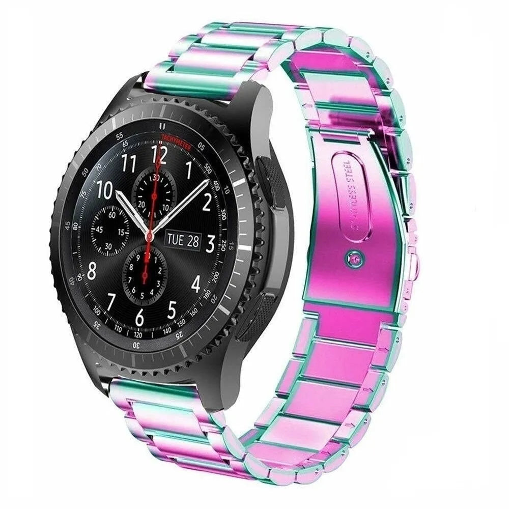 Steel Strap, on a watch, 3/4 front view