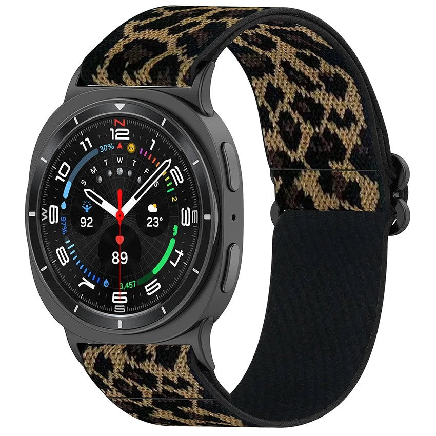 Samsung Galaxy Watch 9 - 44mm Elastic Strap (Leopard)