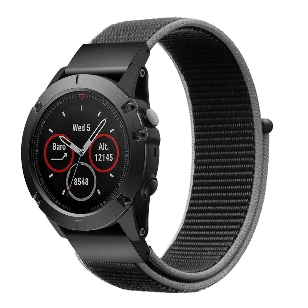 Nylon Strap, on a watch, 3/4 front view