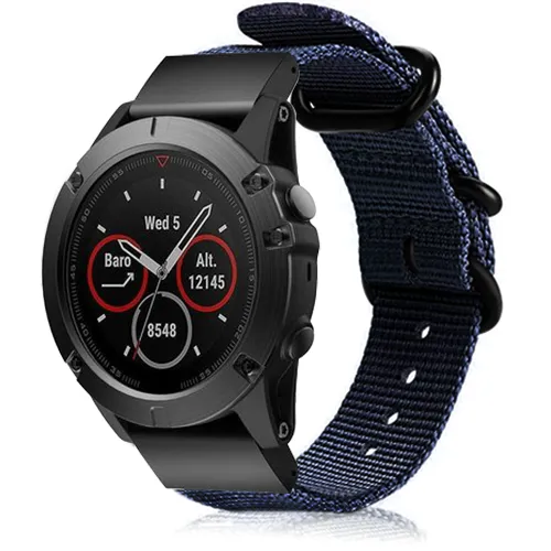 Garmin Descent MK1 Nylonarmband mit Schnalle (Blau)