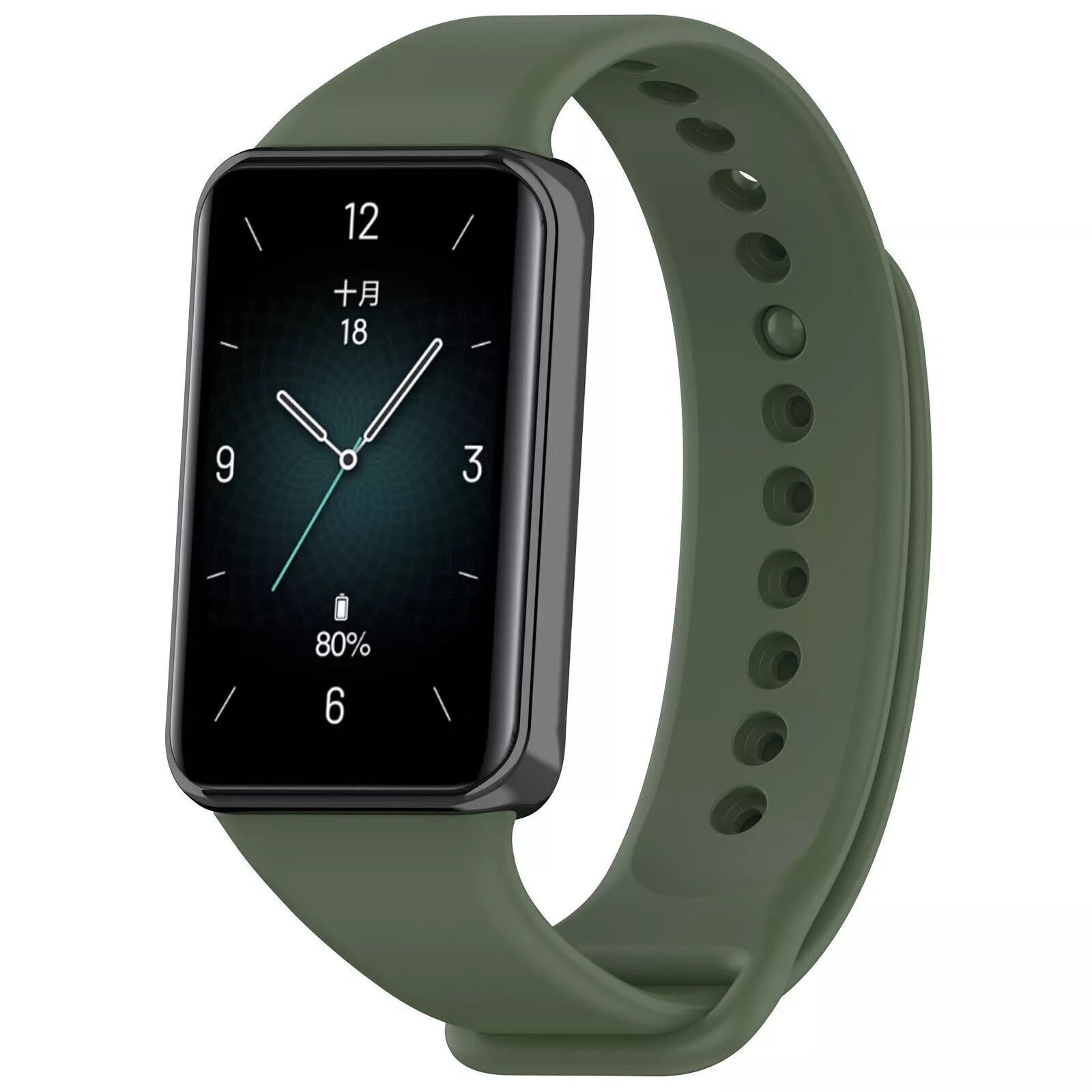 Honor Band 10 TPU bandje (donkergroen)