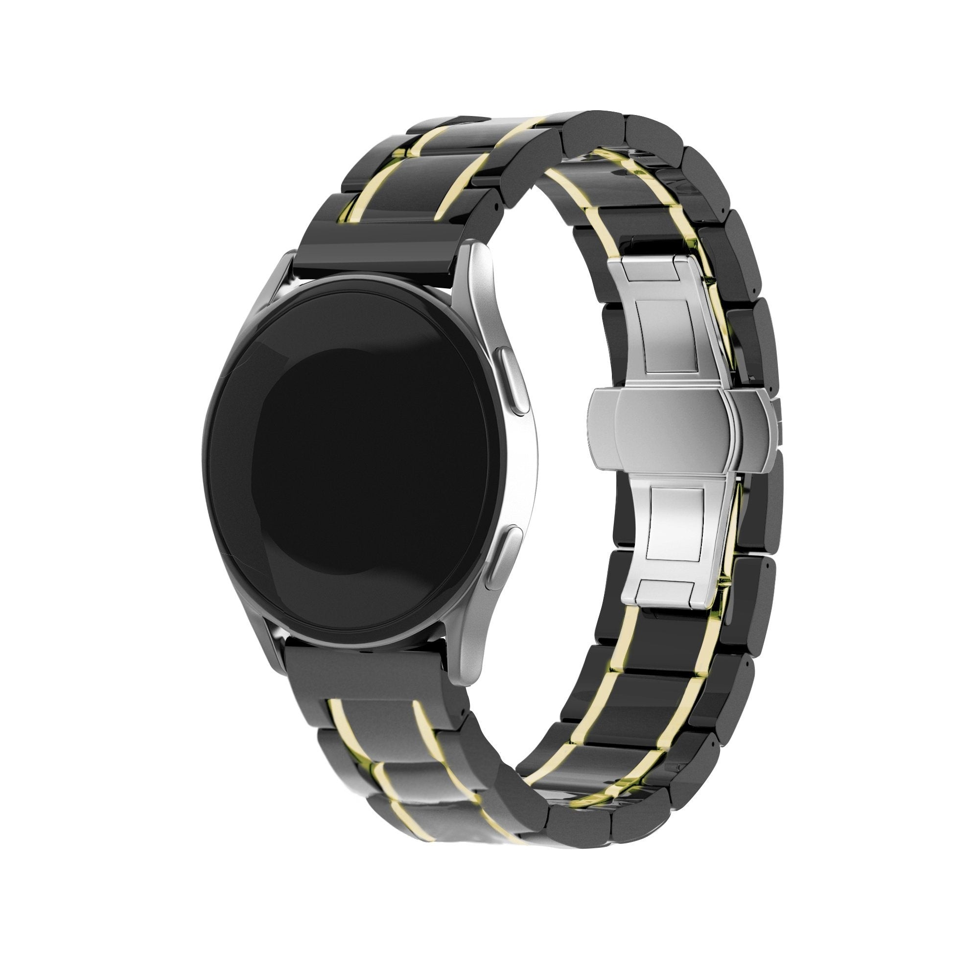 Samsung Galaxy Watch 4 Classic 42mm Ceramic Link Strap (Black/Gold)