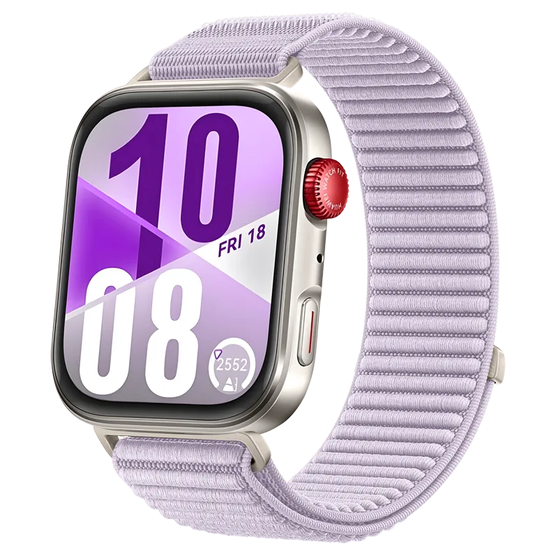 Huawei Watch Fit 5 Wave Nylonarmband (Hell Lila)