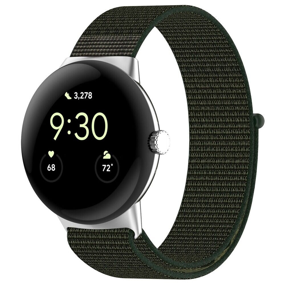 Bracelet nylon Google Pixel Watch 5 - 41mm (vert)