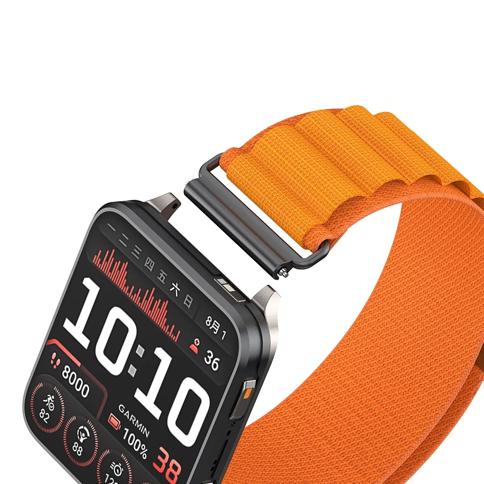 Correa nylon Alpine TicWatch Pro 5 Enduro (naranja)