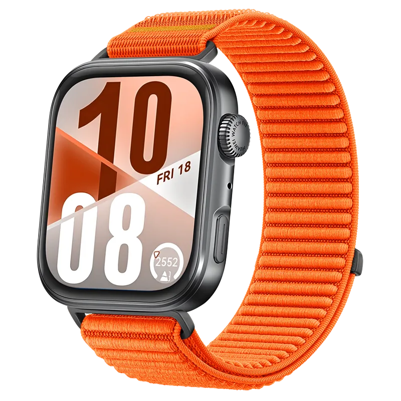 Huawei Watch Fit 3 nylon wave bandje (oranje)