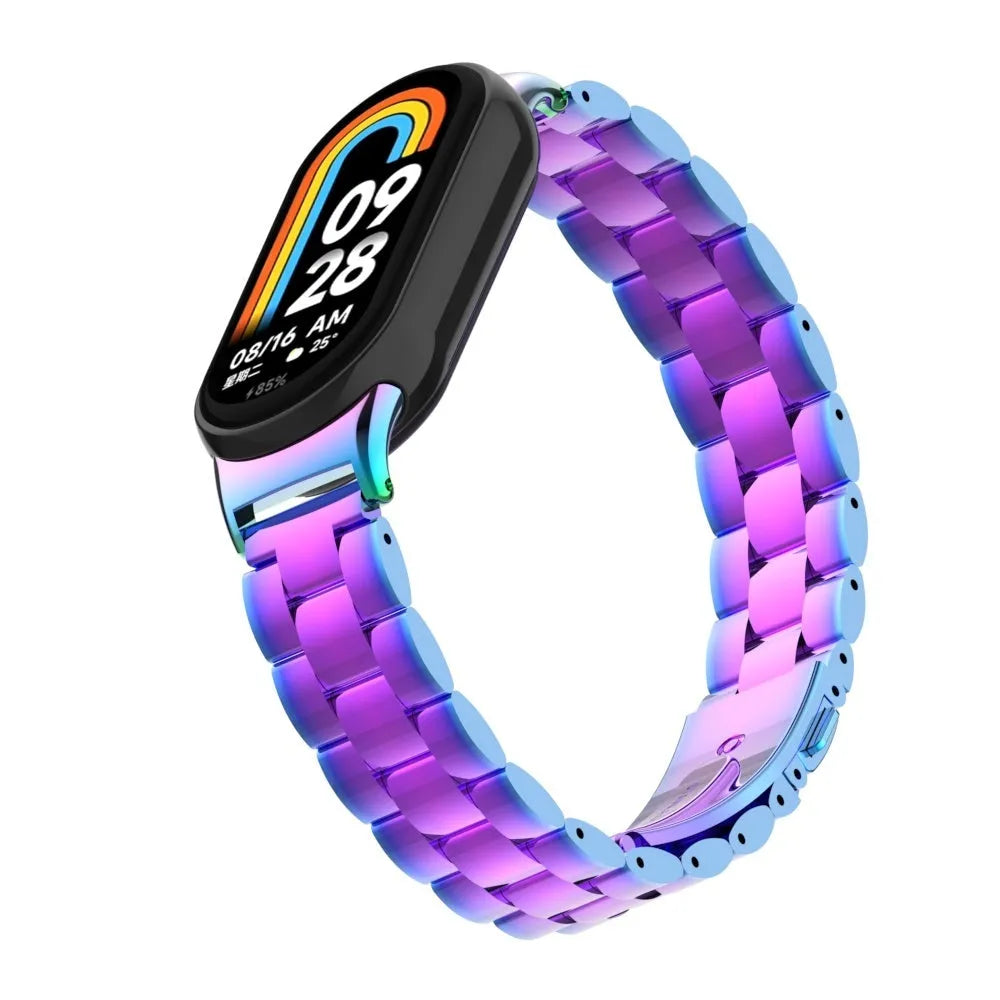 Steel Strap, on a watch, 3/4 front view