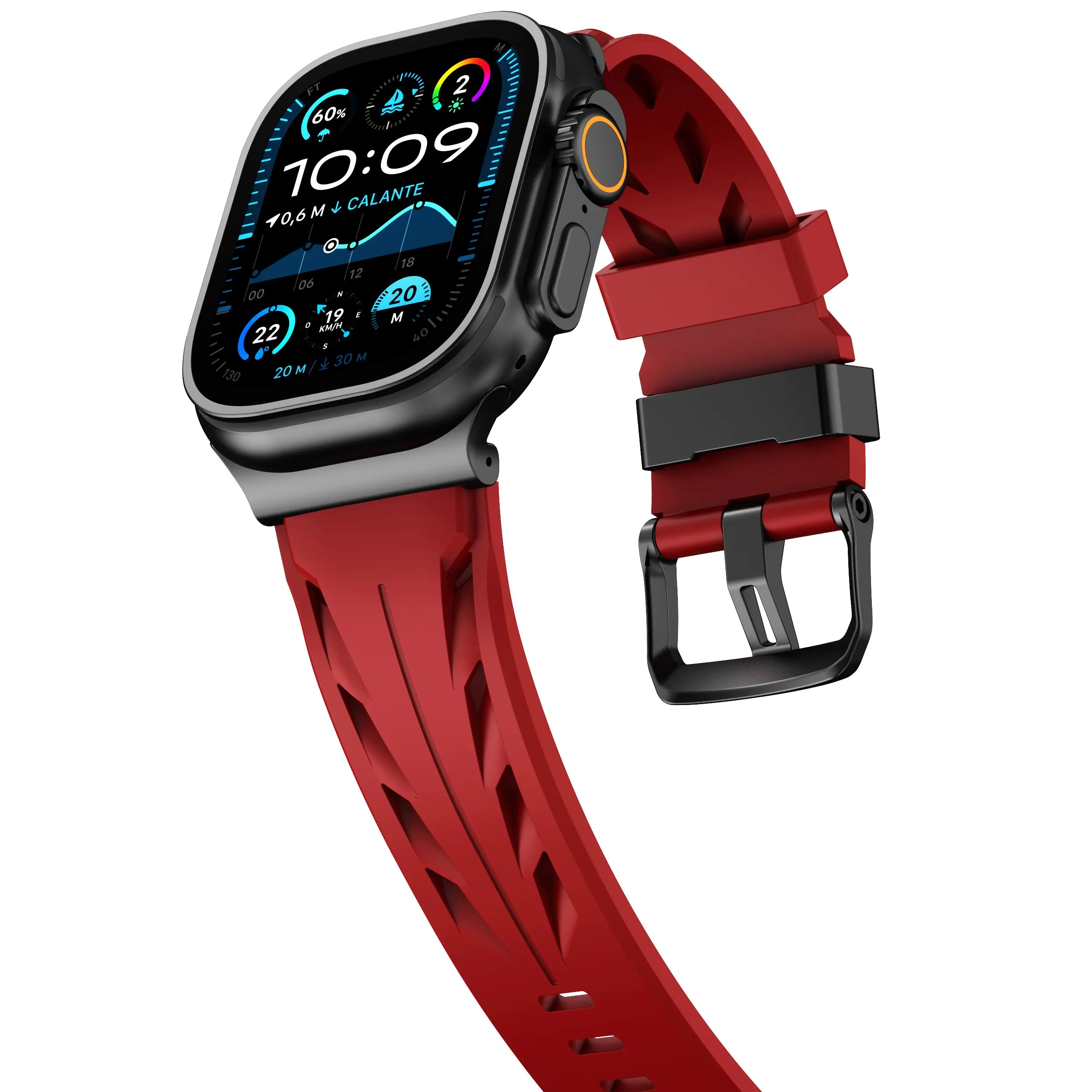 Correa silicona race Apple Watch (rojo)