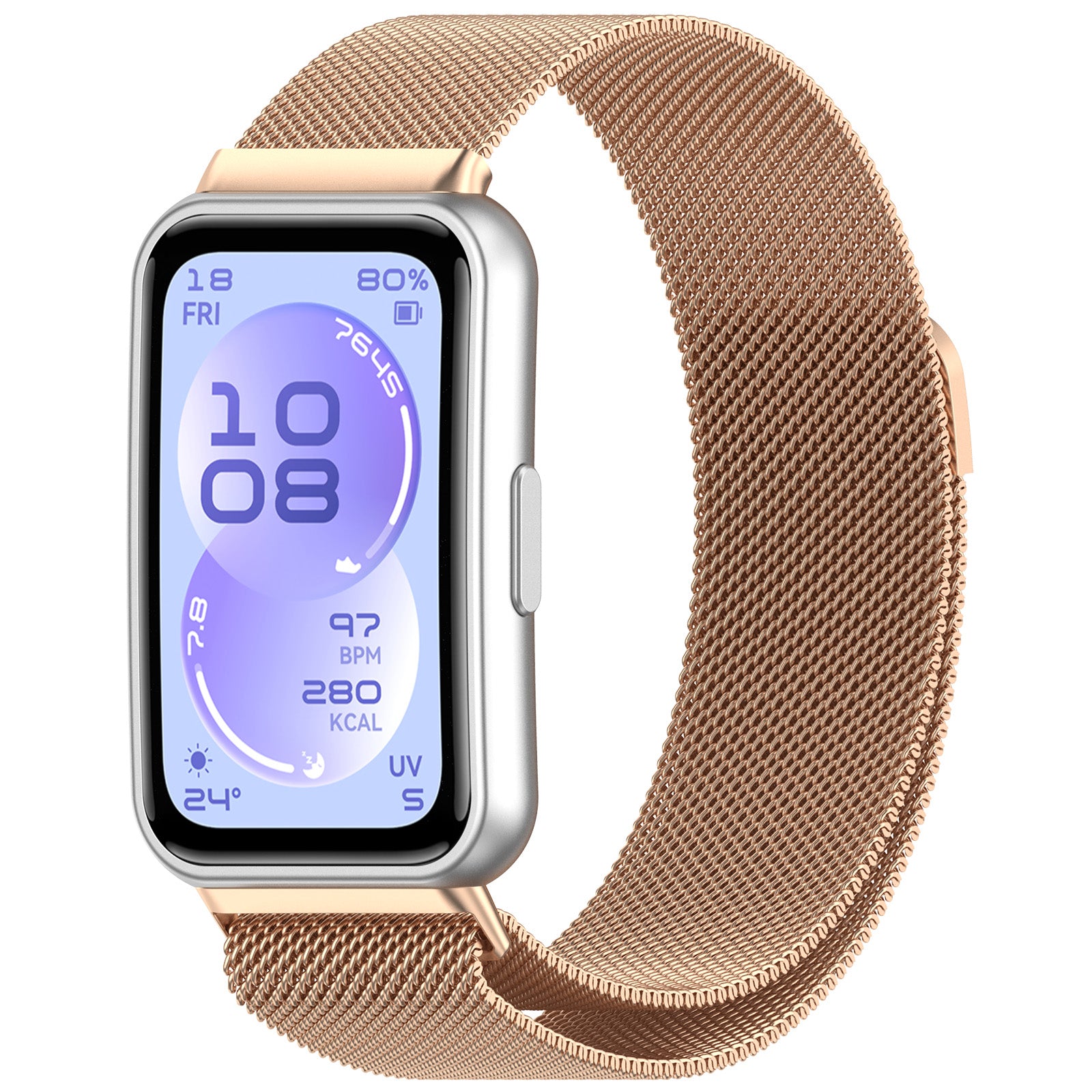 Bracelet milanais Huawei Band 11 (or rose)
