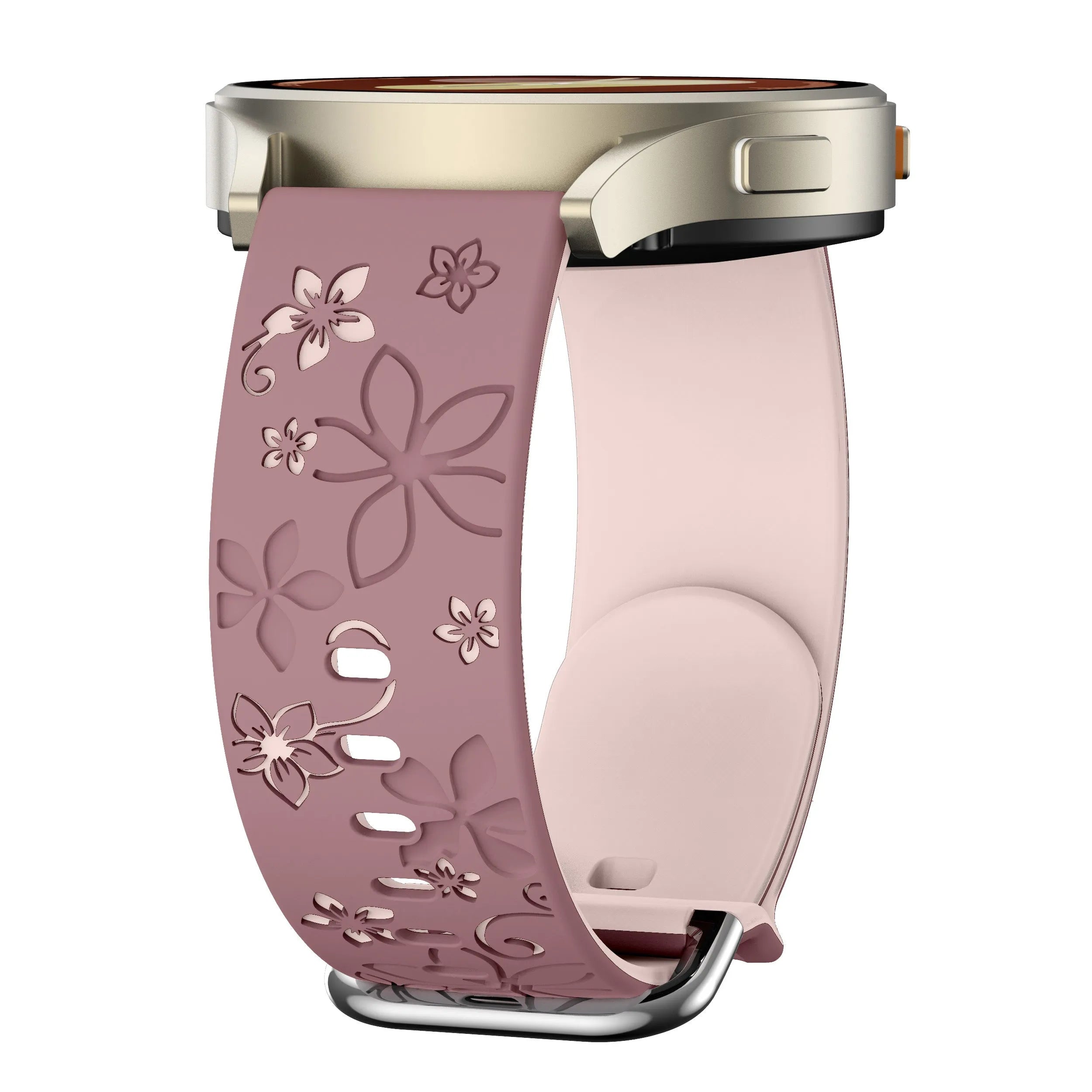 ICE Smart 2.0 Round 1.20 Flower Silikonarmband (Rauchiges Lila/ Hellrosa)